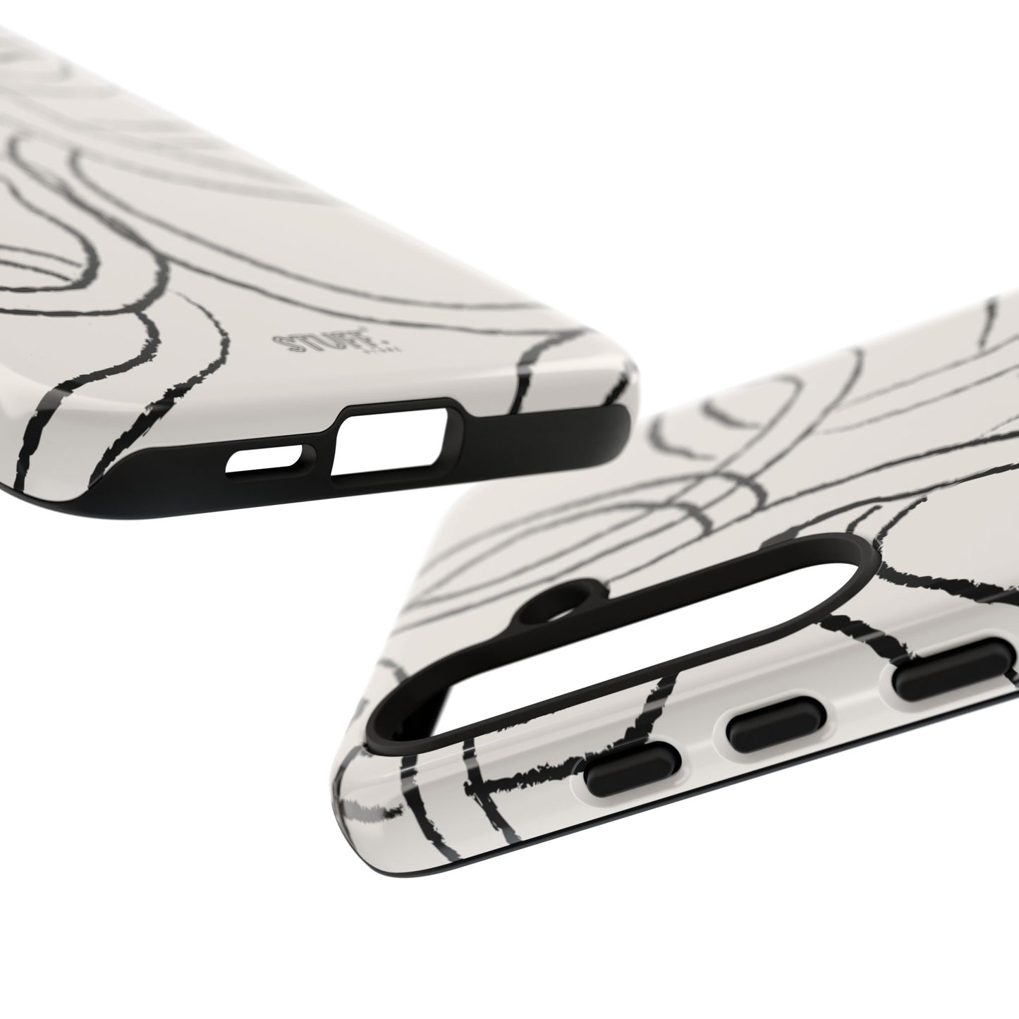 Doodly Case | Coque résistante double protection avec Design Gribouillis Minimaliste