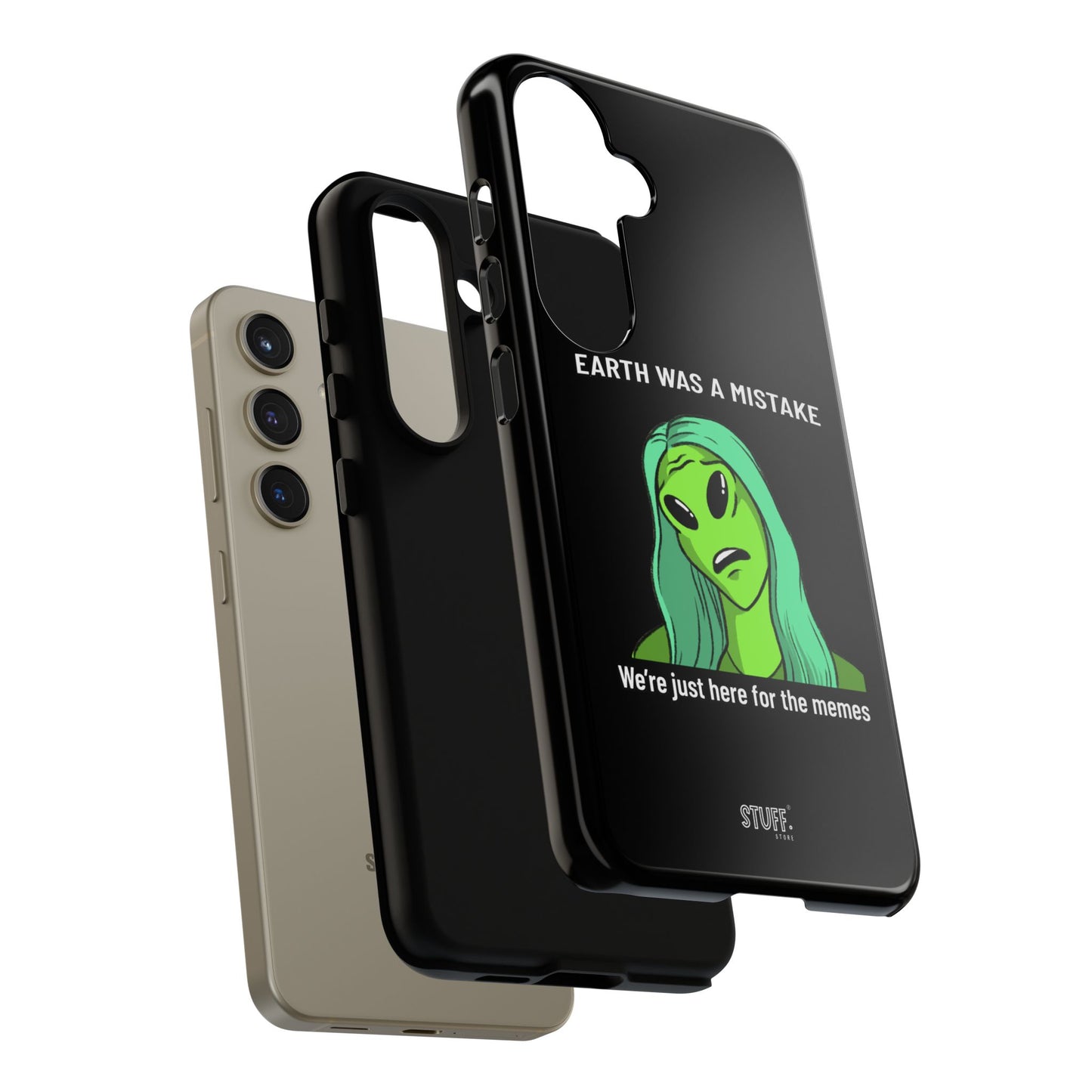 Meme Liking Alien Case | Coque résistante double protection pour les amateurs de Pop Culture