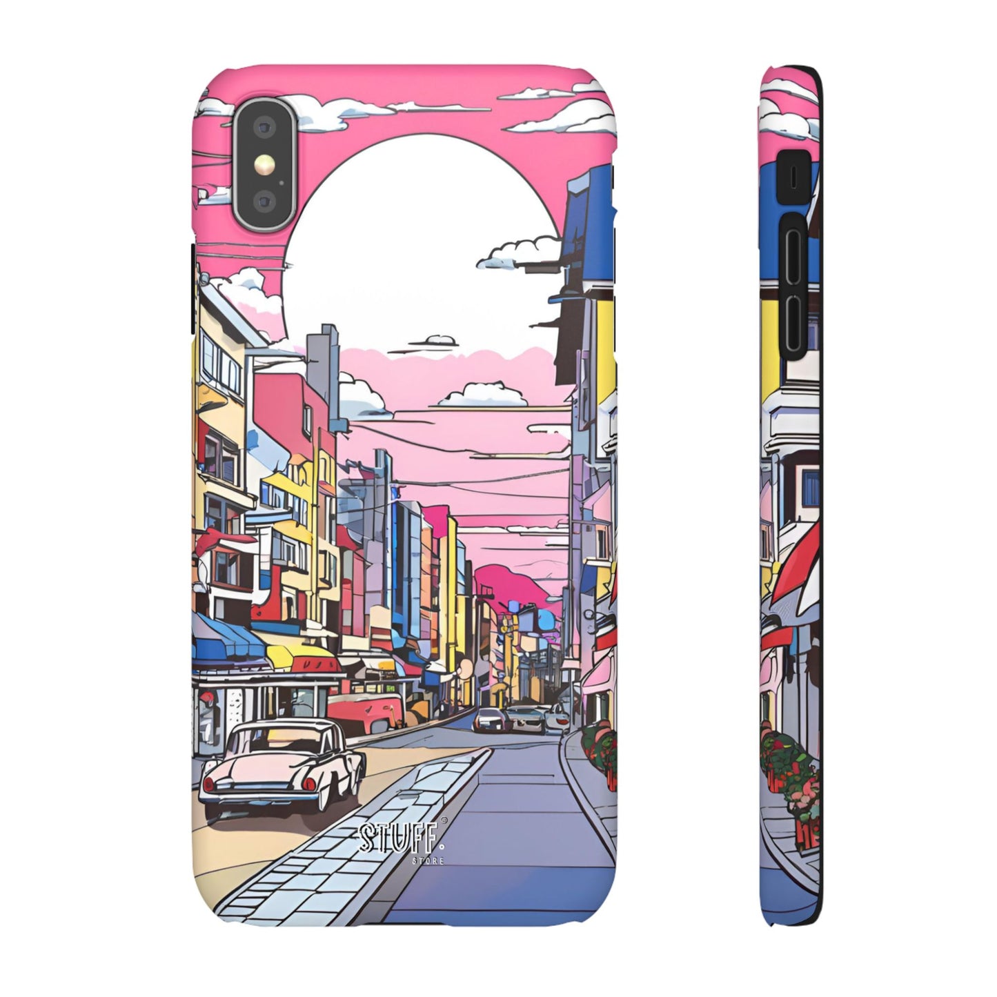 Pop Art Sunset | Coque snap légère et résistante inspiration Lichtenstein