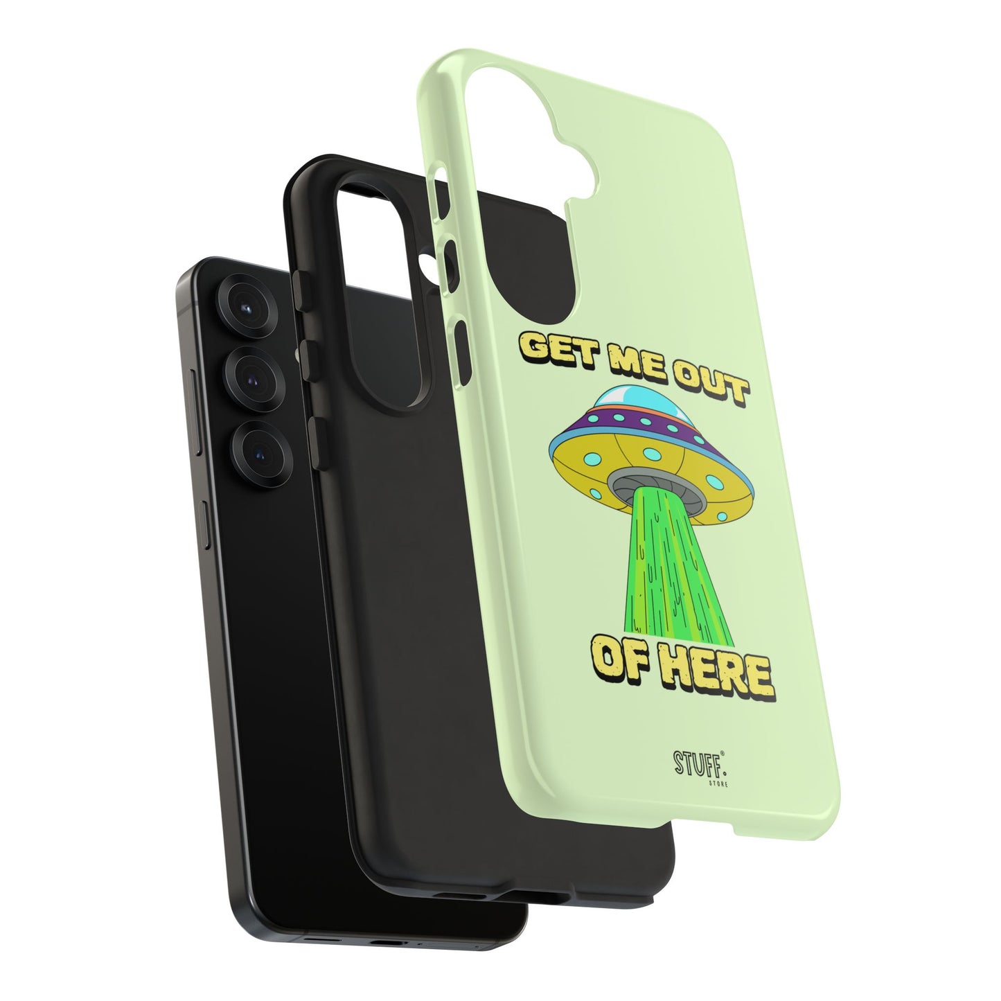 Get Me Out of Here | Coque résistante anti-choc — Vert Menthe