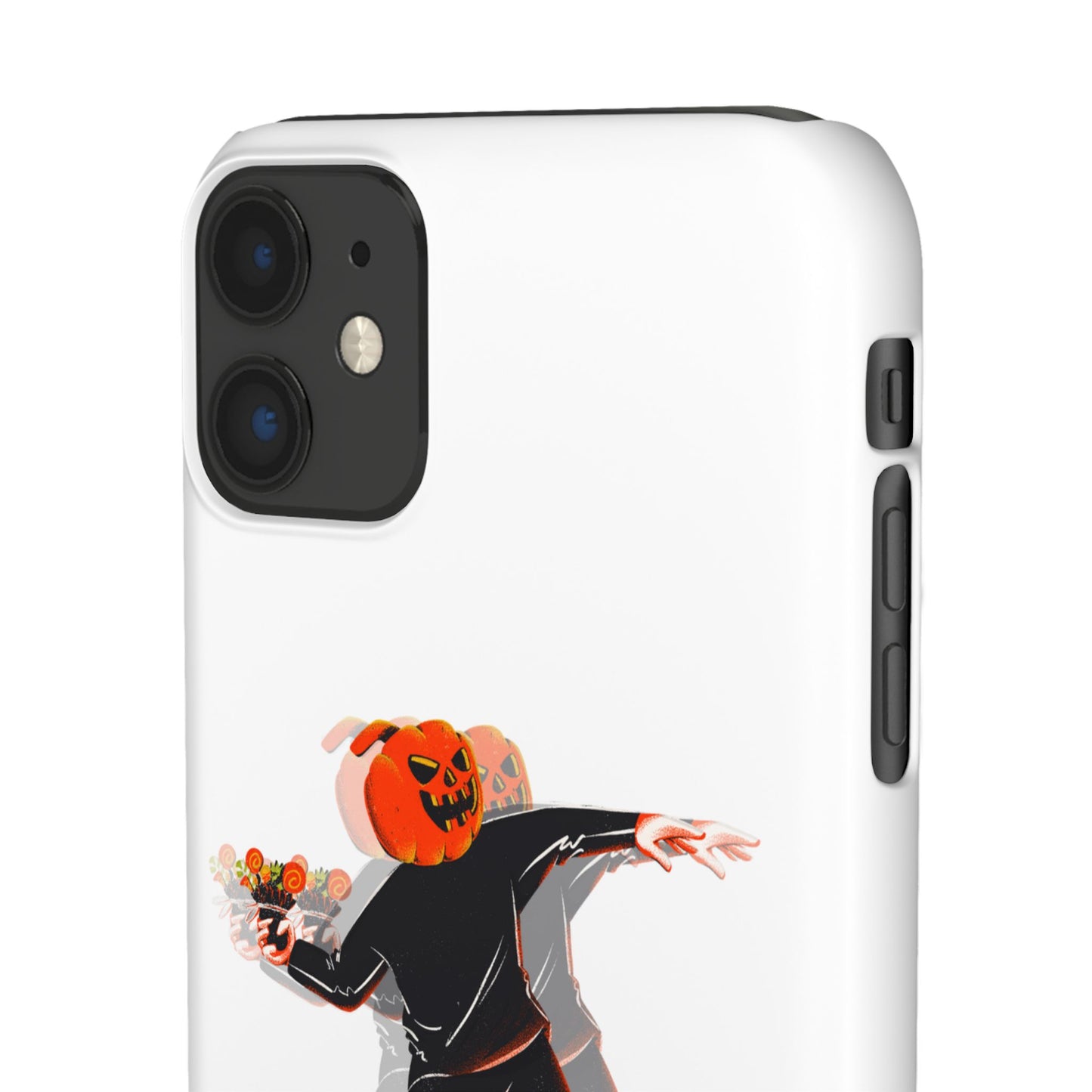 Pumpksy | Coque snap légère et résistante inspiration Banksy – Blanc