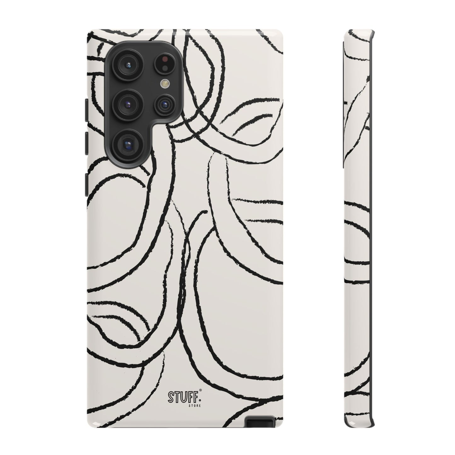 Doodly Case | Coque résistante double protection avec Design Gribouillis Minimaliste