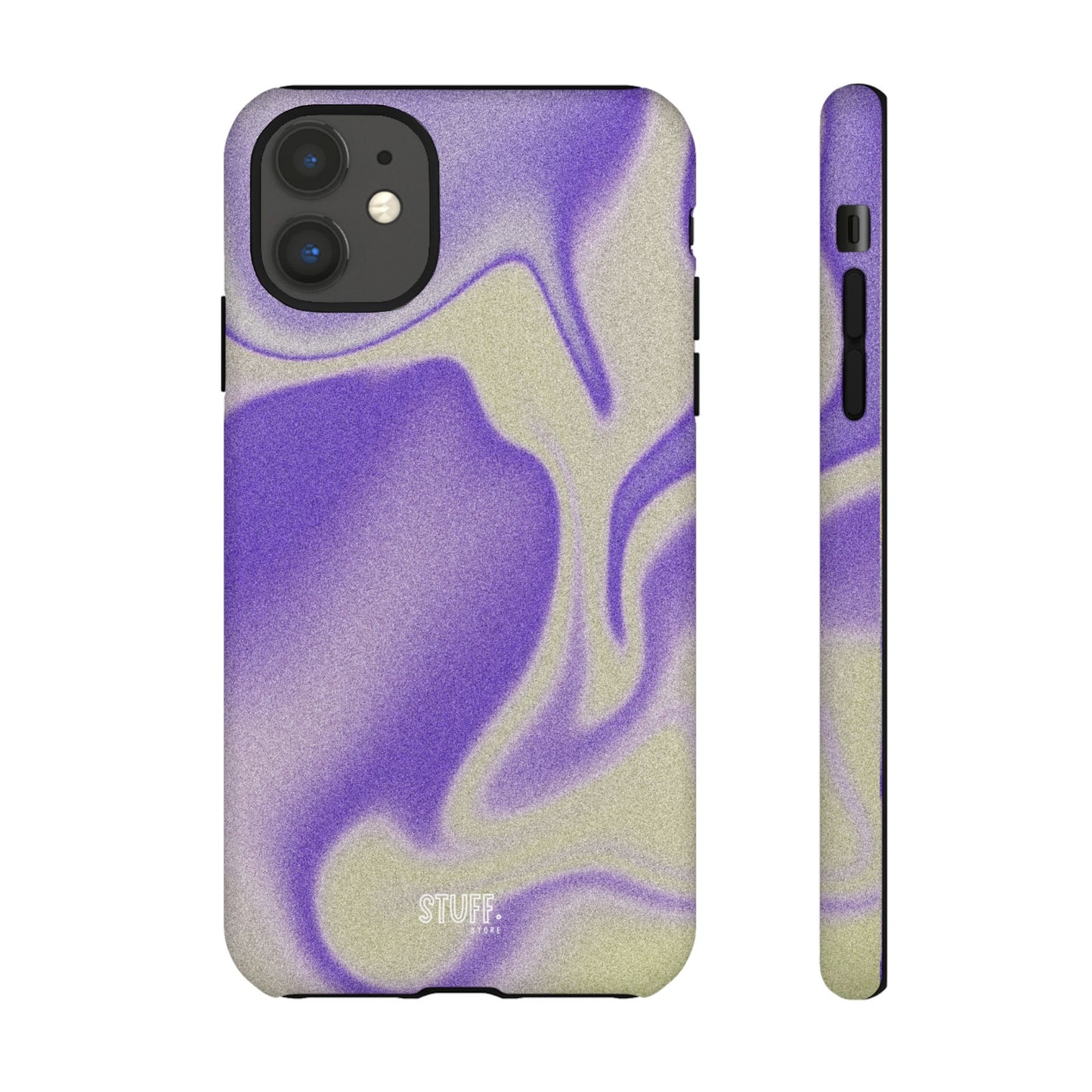 Swirly Case | Coque résistante double protection - Motif vague pourpre