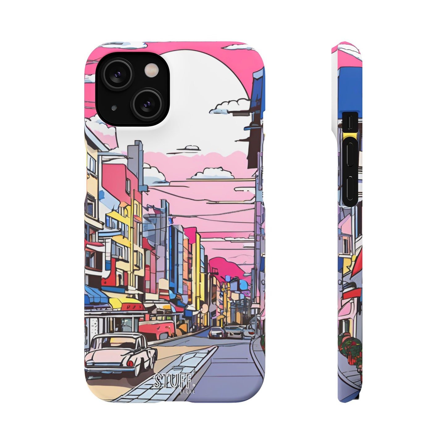 Pop Art Sunset | Coque snap légère et résistante inspiration Lichtenstein