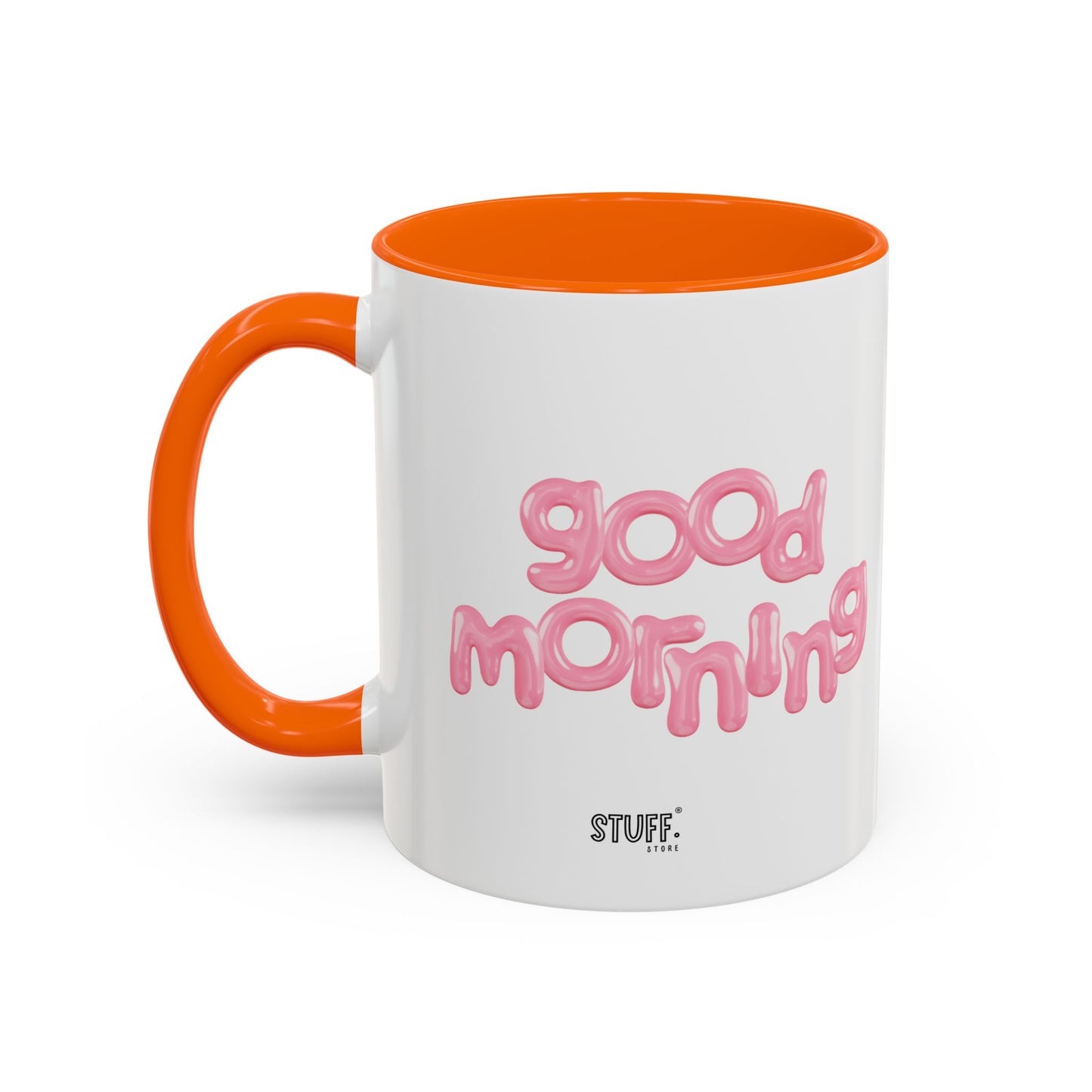 Balloon Cup | Two-tone ceramic mug with "balloon" lettering - 330ml