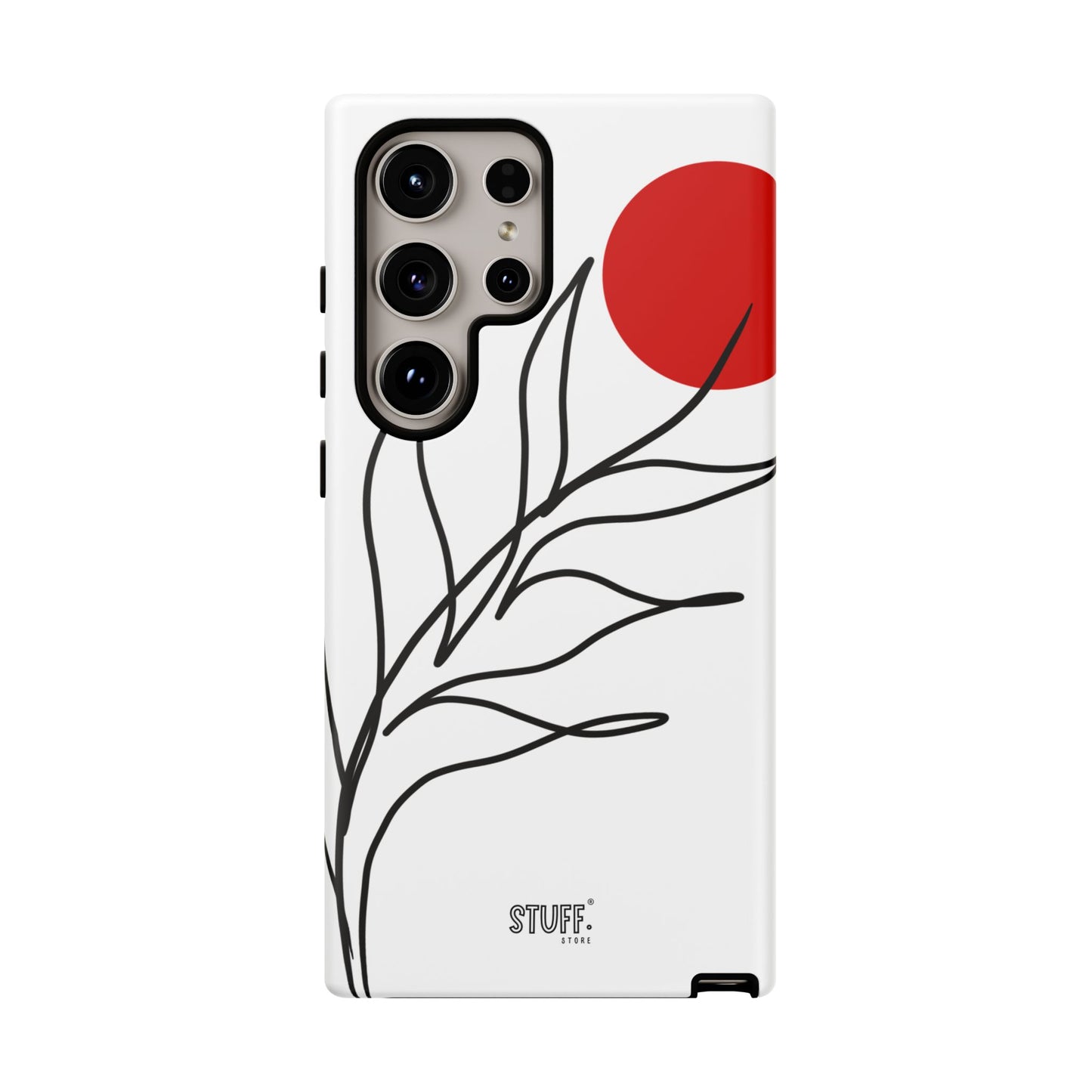 Red Sun Case | Coque résistante double protection avec Design Minimaliste