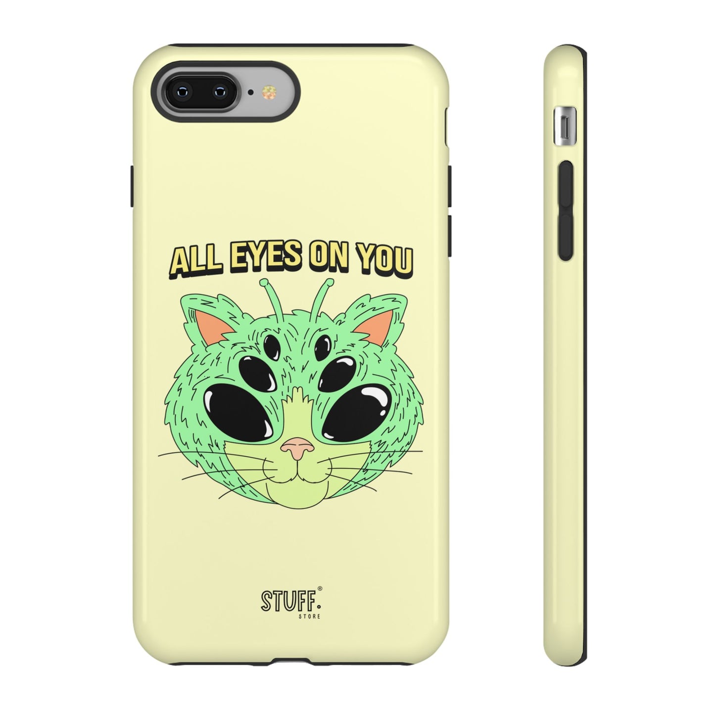 All Eyes on You Case | Coque résistante double protection avec Design Alien drôle