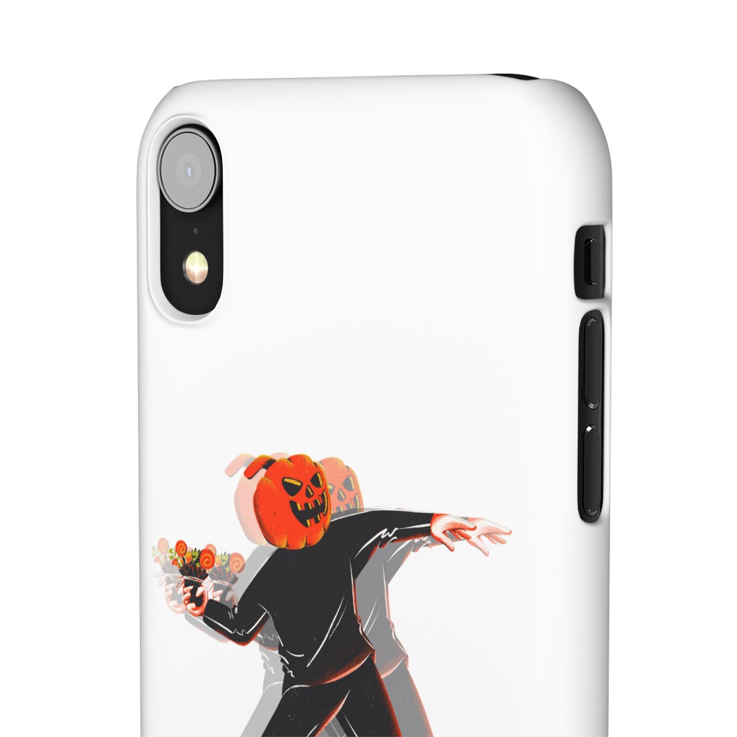Pumpksy | Coque snap légère et résistante inspiration Banksy – Blanc