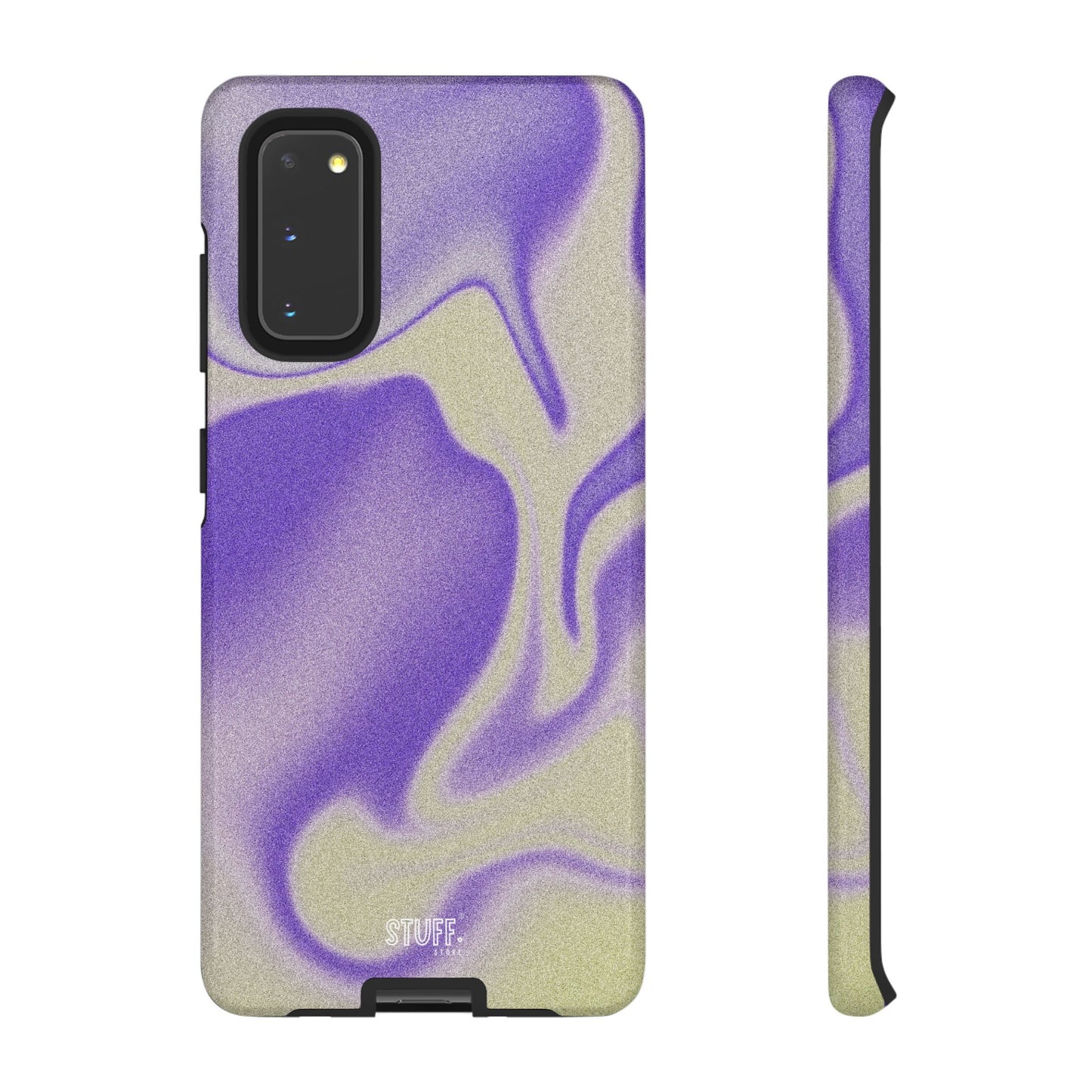 Swirly Case | Coque résistante double protection - Motif vague pourpre