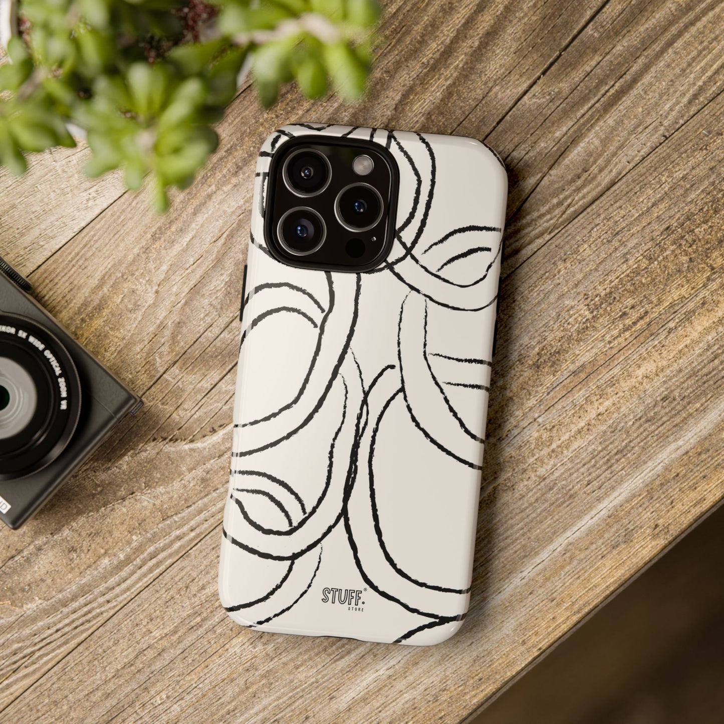 Doodly Case | Coque résistante double protection avec Design Gribouillis Minimaliste
