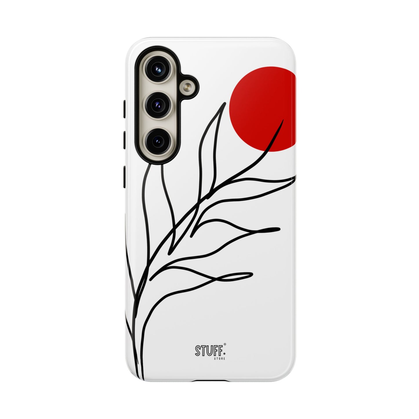 Red Sun Case | Coque résistante double protection avec Design Minimaliste