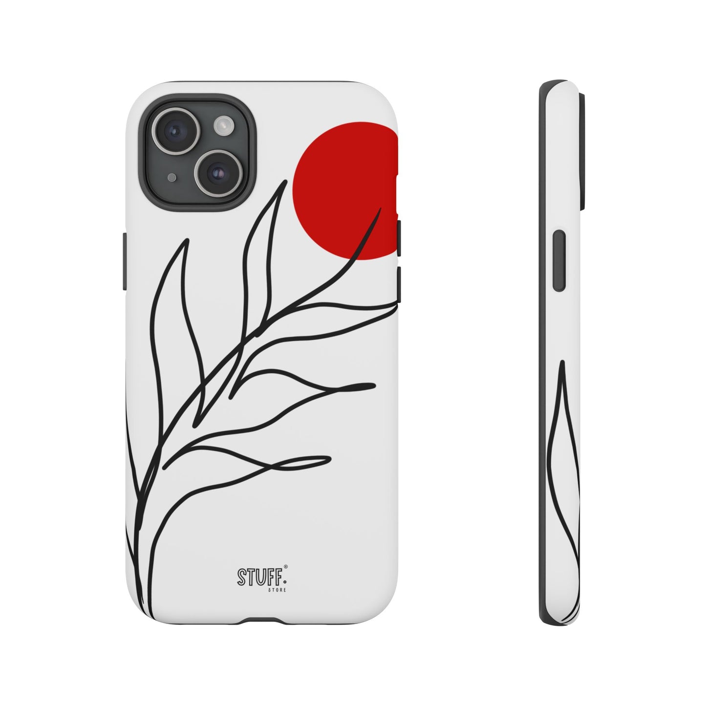 Red Sun Case | Coque résistante double protection avec Design Minimaliste