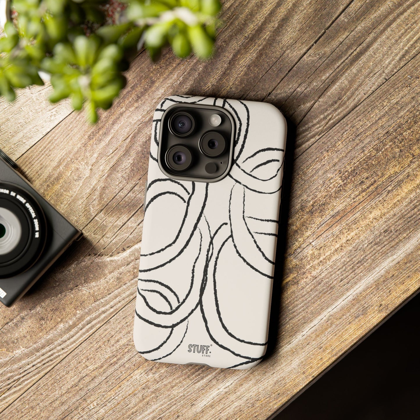 Doodly Case | Coque résistante double protection avec Design Gribouillis Minimaliste