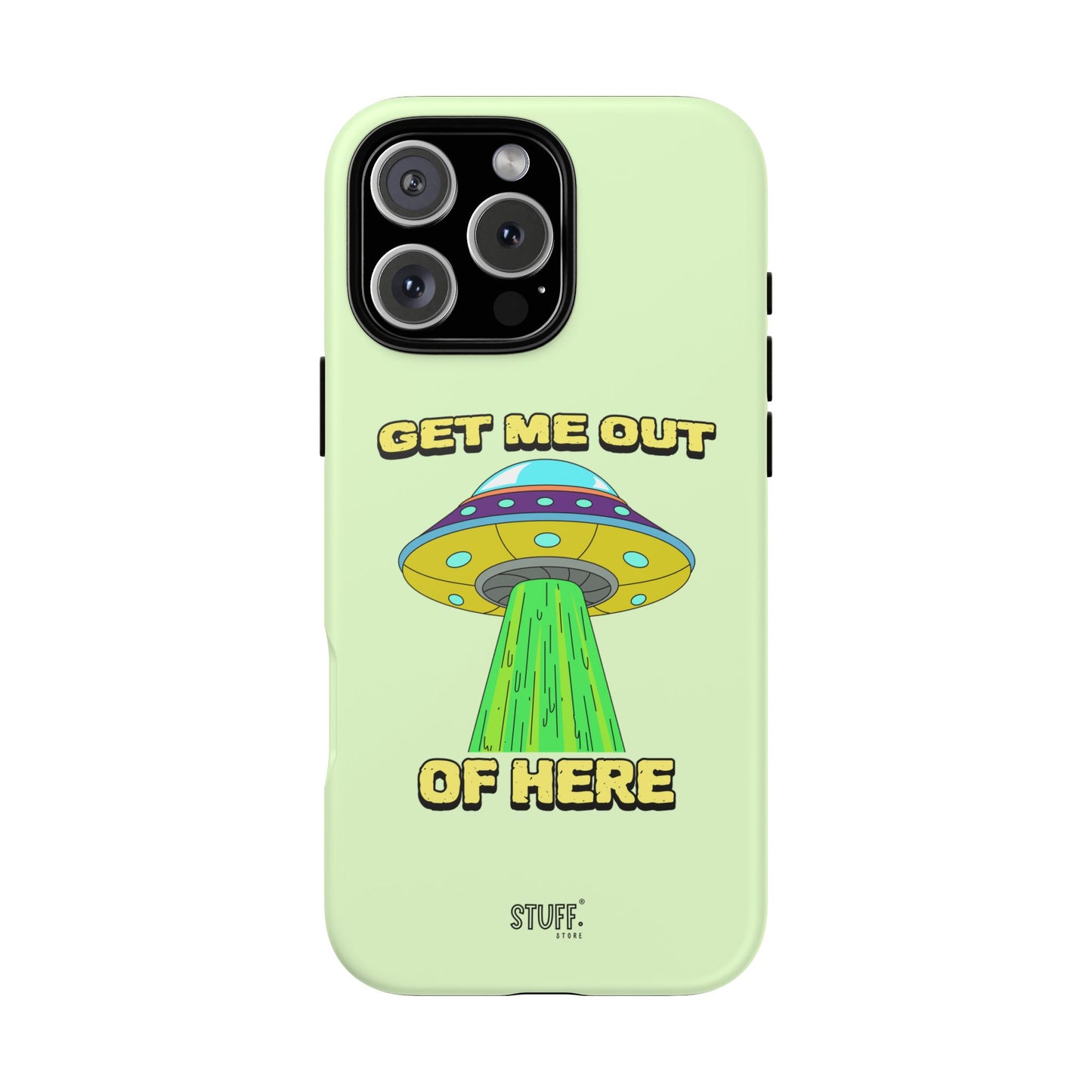 Get Me Out of Here | Coque résistante anti-choc — Vert Menthe