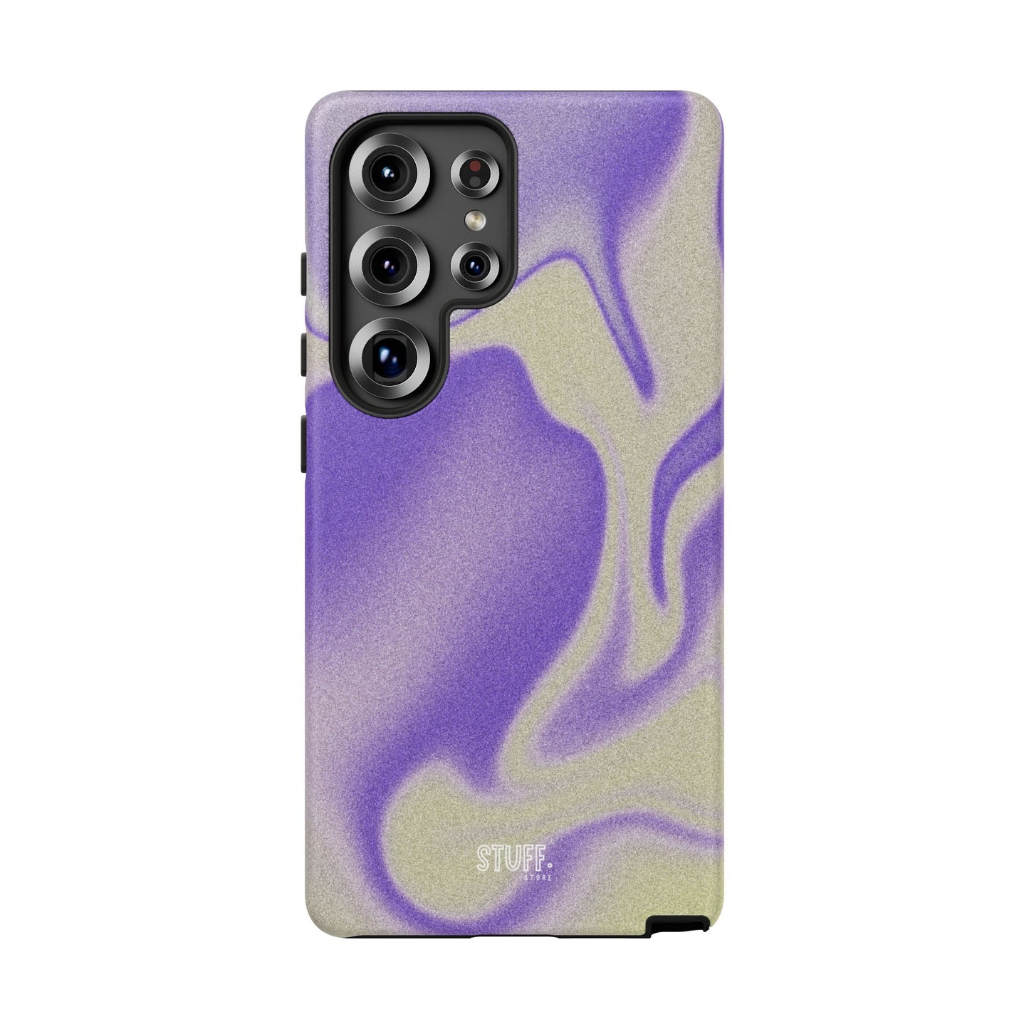 Swirly Case | Coque résistante double protection - Motif vague pourpre