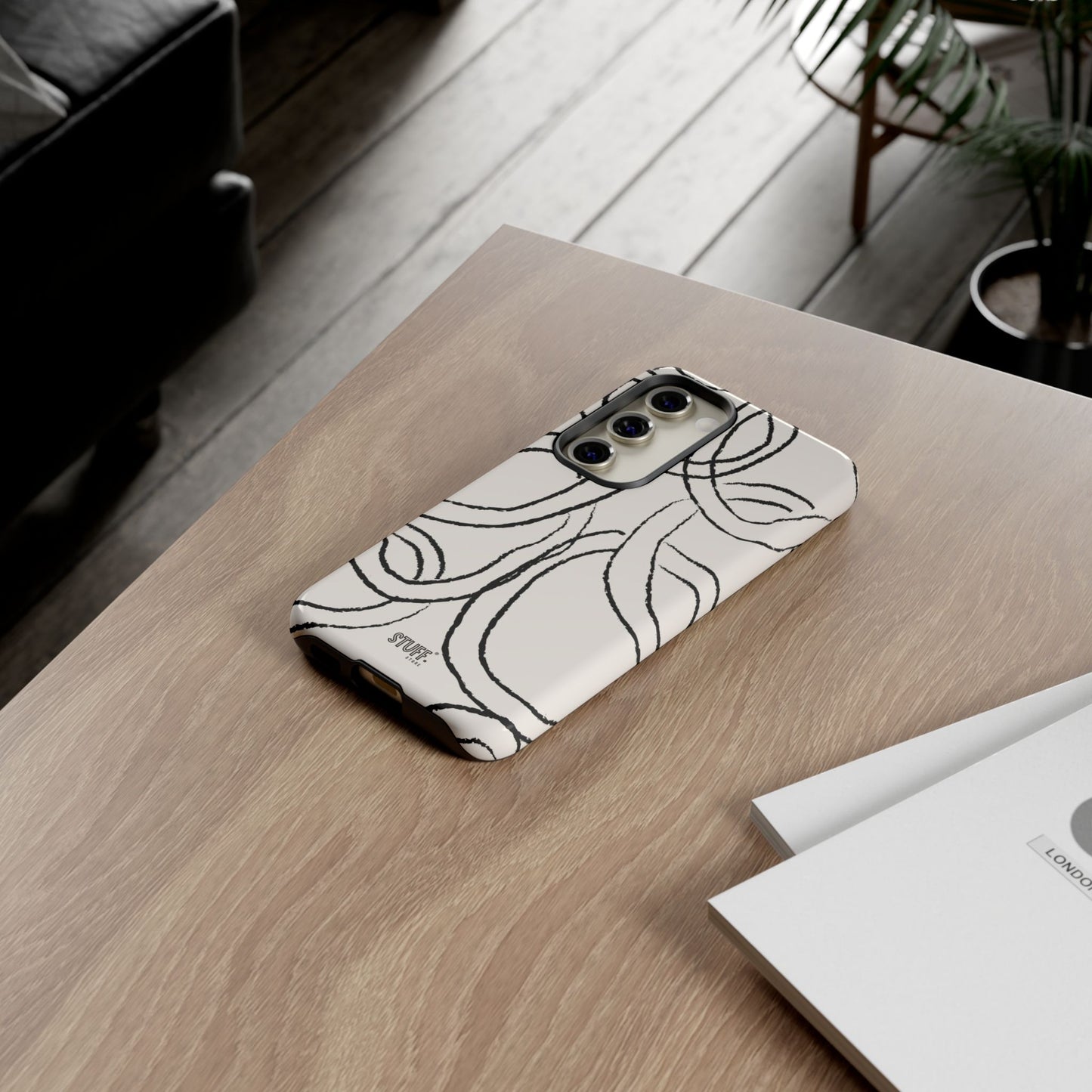 Doodly Case | Coque résistante double protection avec Design Gribouillis Minimaliste