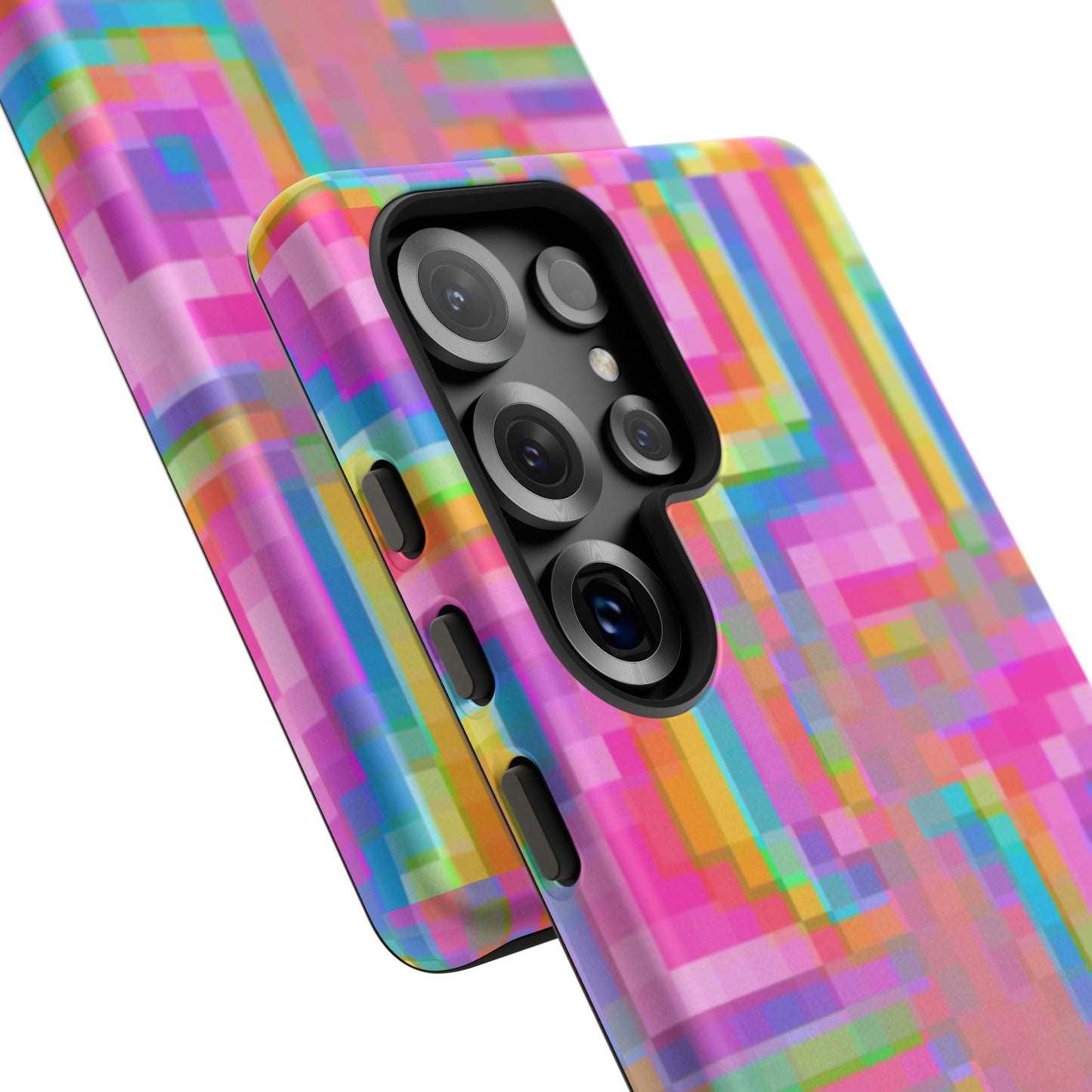 Pixel Case | Coque résistante double protection anti-choc - Motif pixels colorés