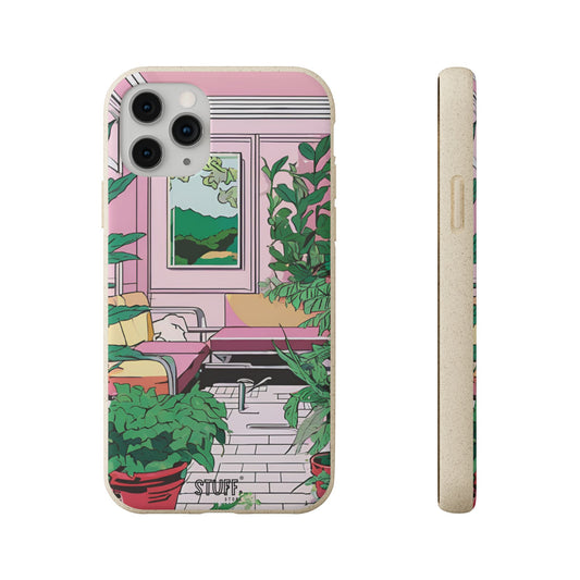 Plant Pop Case | Coque biodégradable en bambou et bioplastique avec design coloré | Parfait pour les amoureux des plantes - Avec emballage cadeau