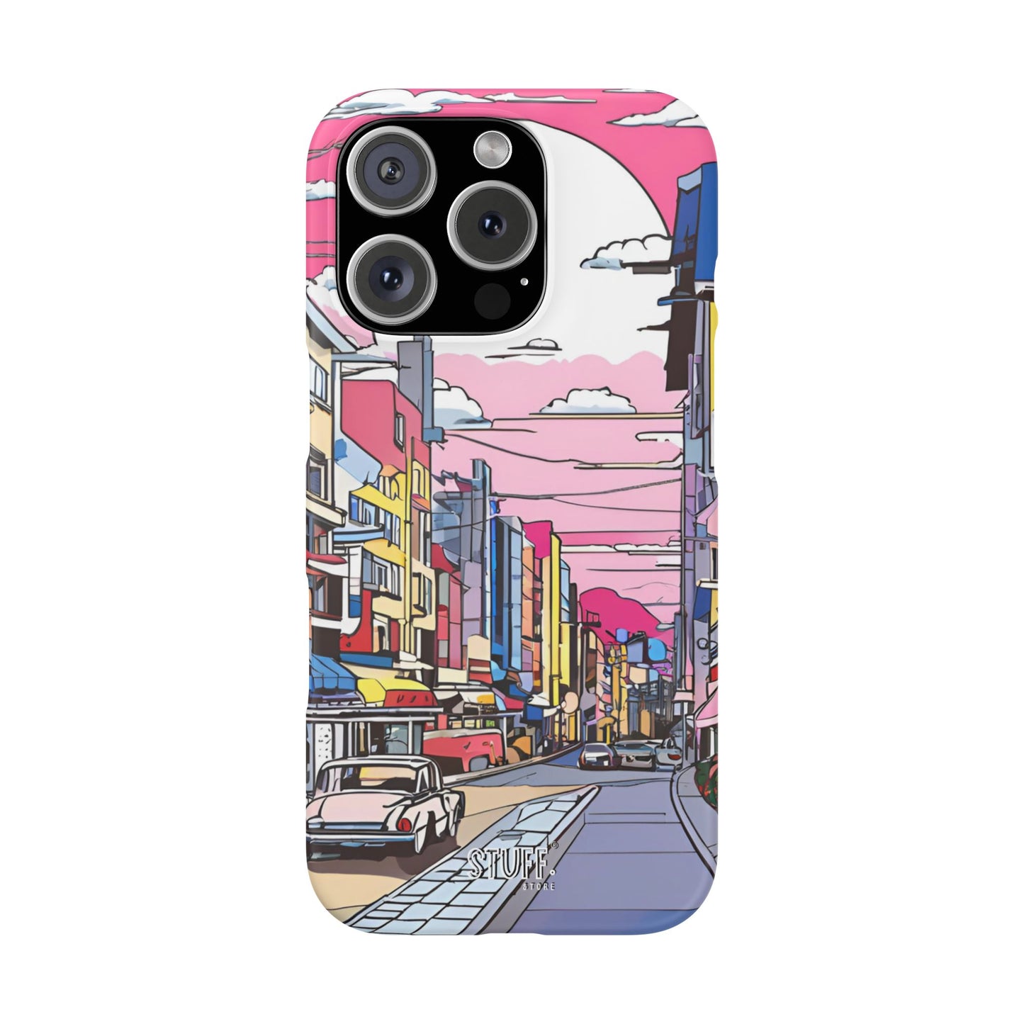 Pop Art Sunset | Coque snap légère et résistante inspiration Lichtenstein