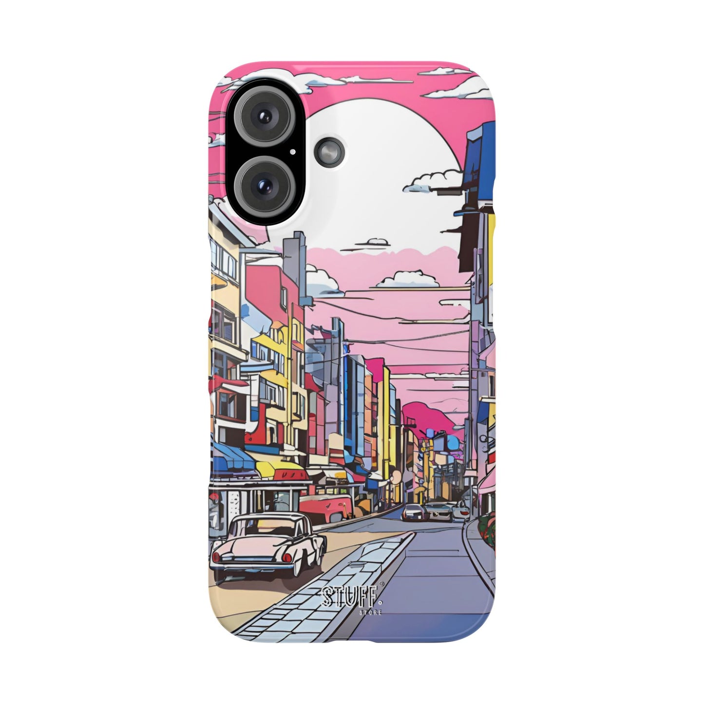 Pop Art Sunset | Coque snap légère et résistante inspiration Lichtenstein