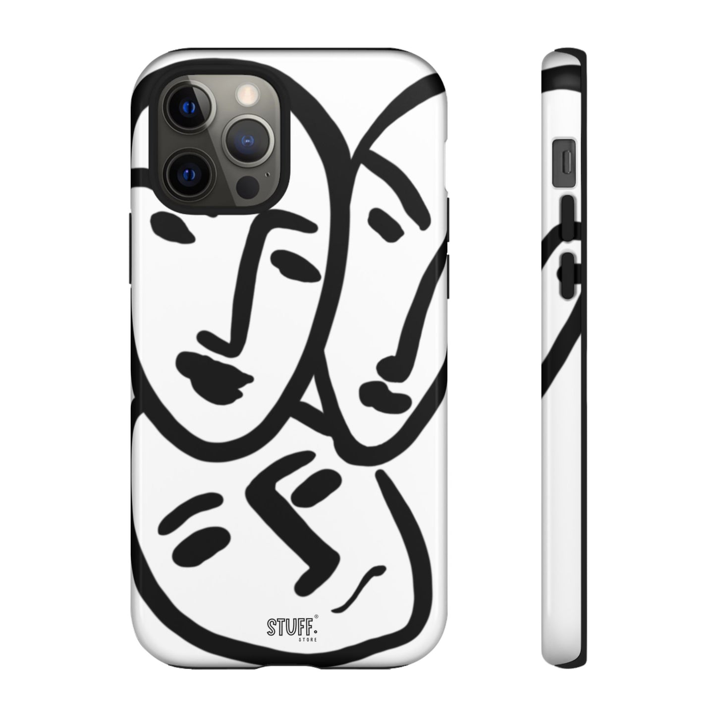 Les Trois Visages | Coque résistante double protection — inspiration Matisse