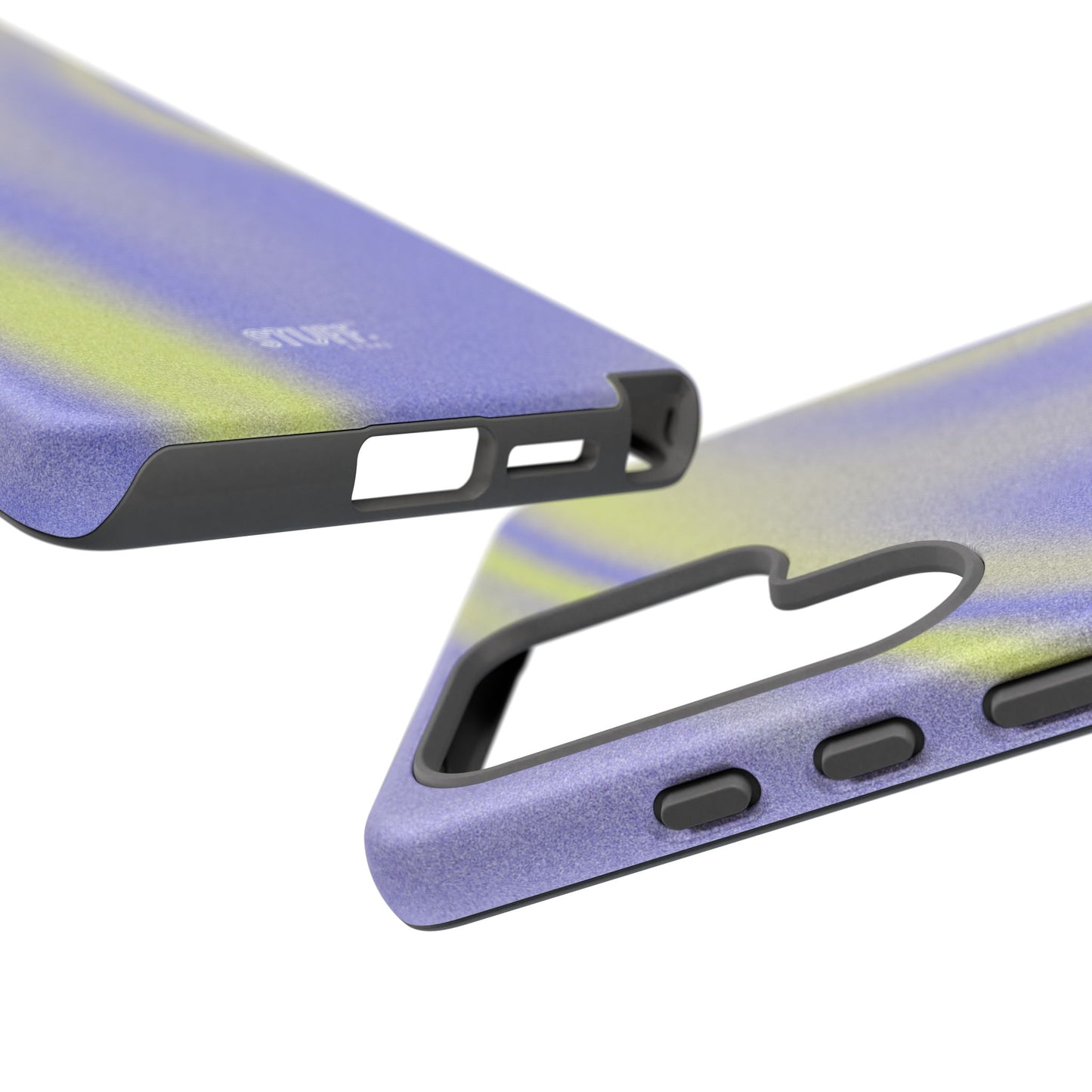 Vibrant Case | Coque résistante double protection anti-choc - Violet & Jaune