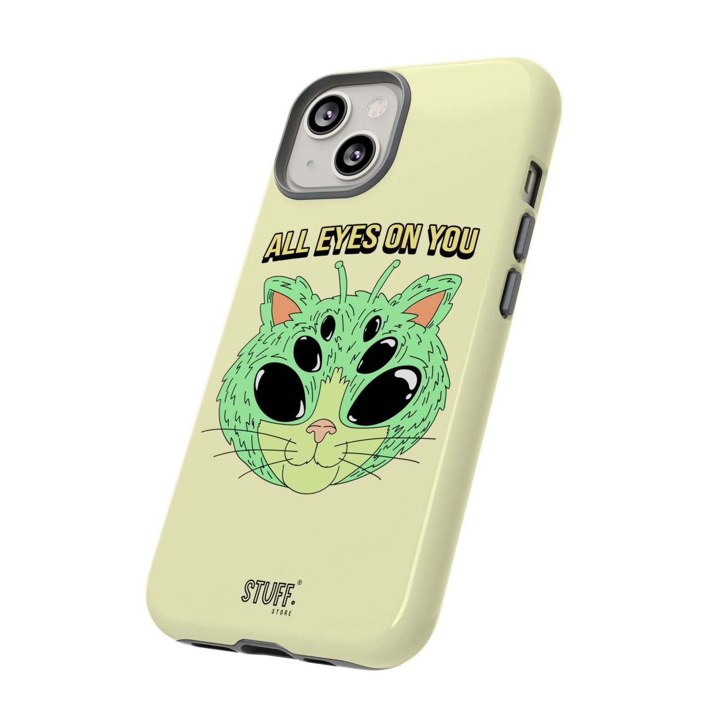 All Eyes on You Case | Coque résistante double protection avec Design Alien drôle