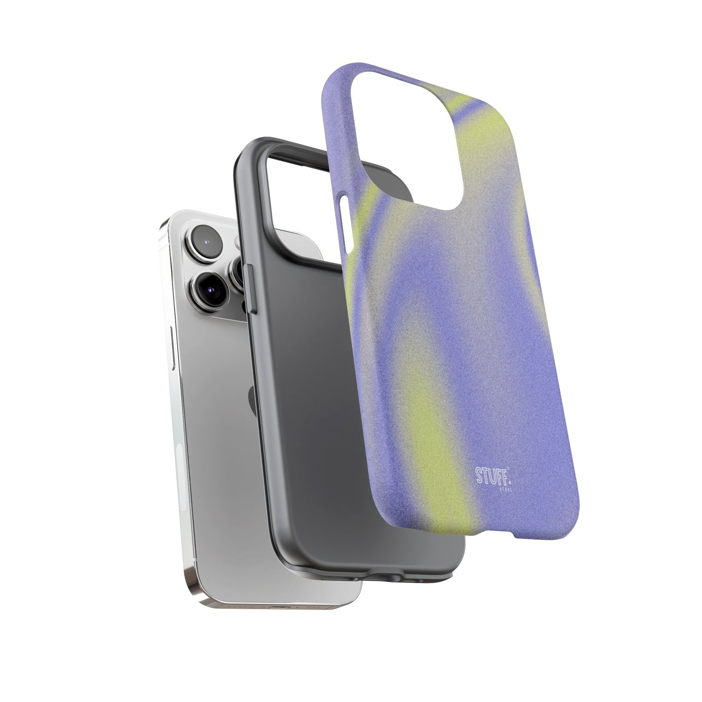 Vibrant Case | Coque résistante double protection anti-choc - Violet & Jaune