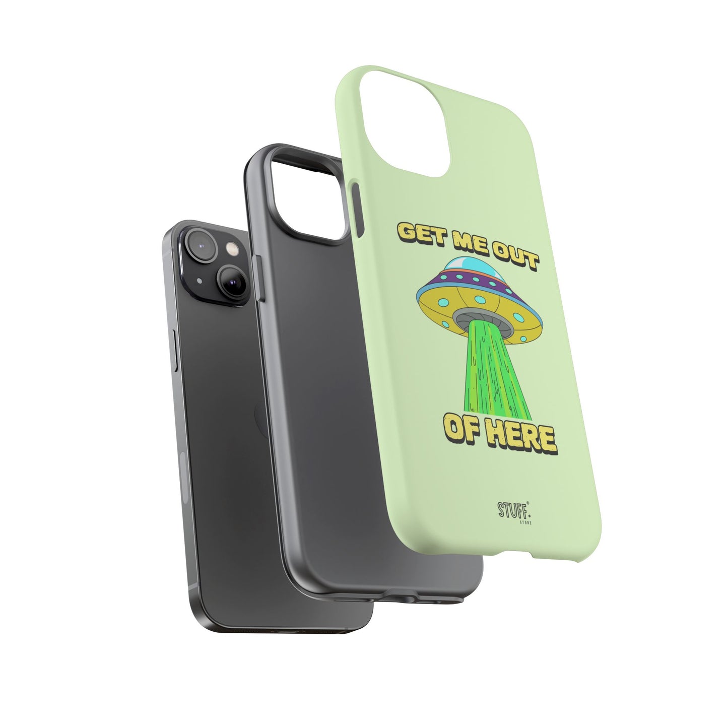 Get Me Out of Here | Coque résistante anti-choc — Vert Menthe