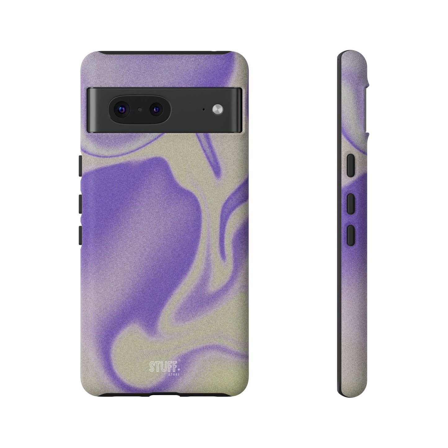 Swirly Case | Coque résistante double protection - Motif vague pourpre