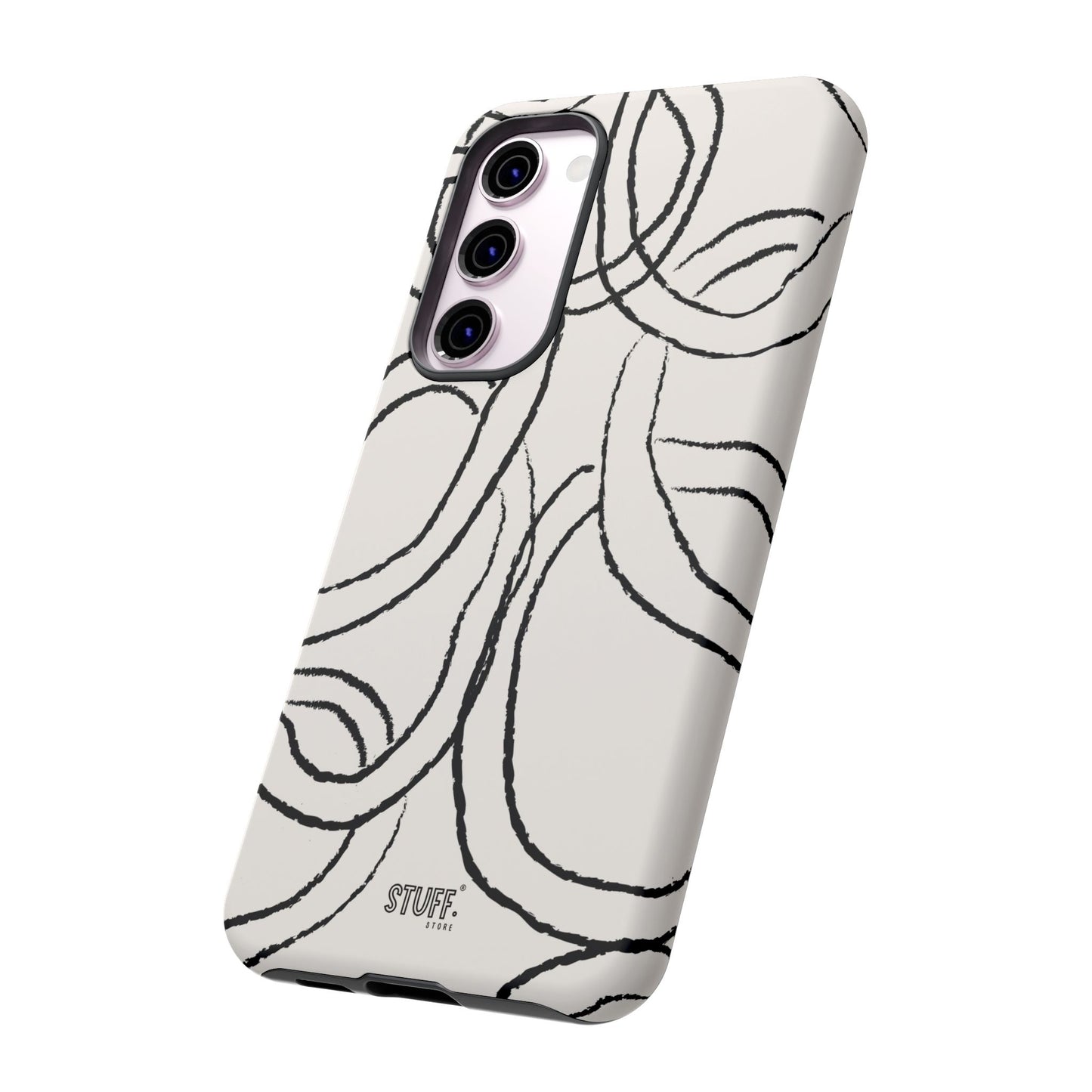 Doodly Case | Coque résistante double protection avec Design Gribouillis Minimaliste