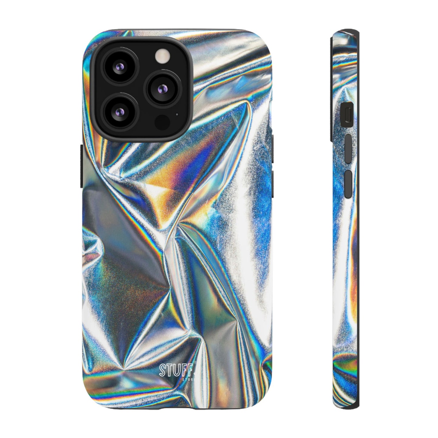 Metallic Case | Coque résistante double protection anti-choc - Effet Métallique