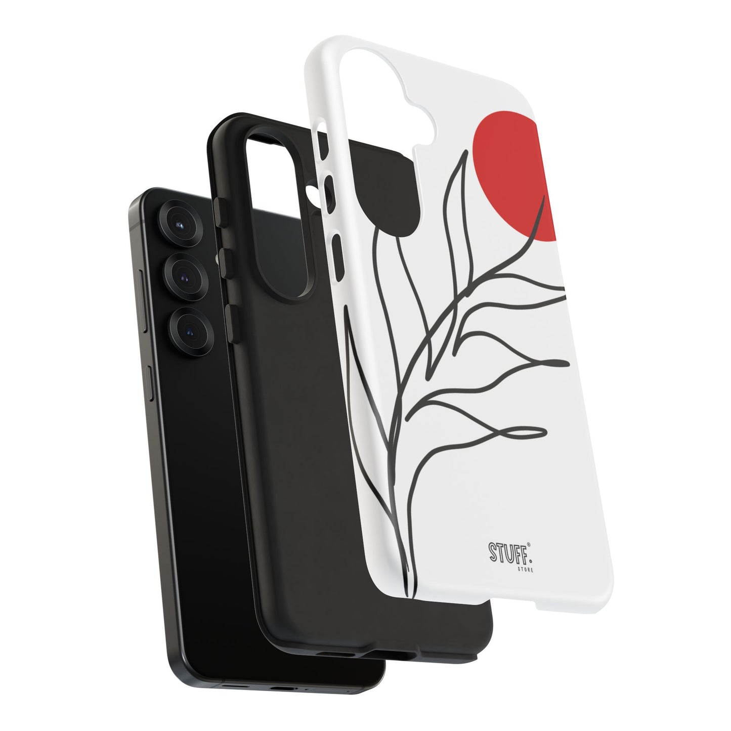Red Sun Case | Coque résistante double protection avec Design Minimaliste