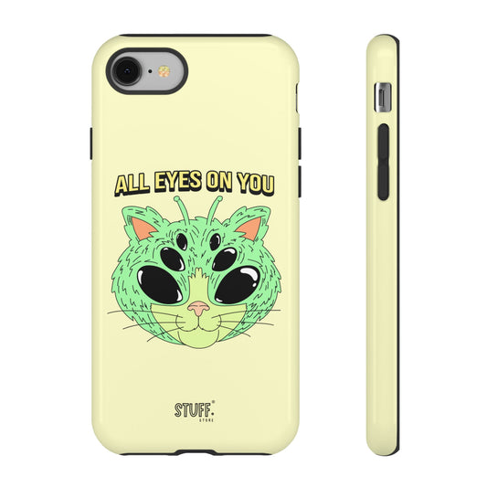 All Eyes on You Case | Coque résistante double protection avec Design Alien drôle