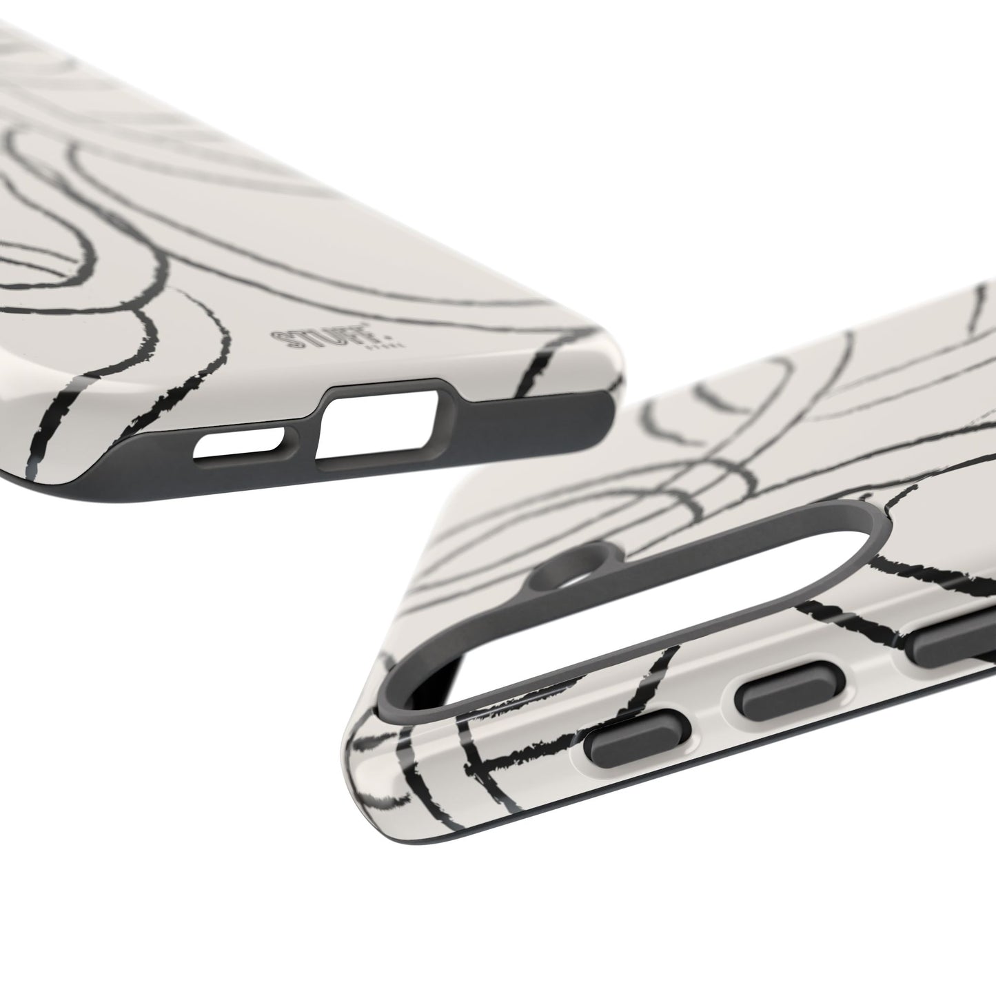 Doodly Case | Coque résistante double protection avec Design Gribouillis Minimaliste