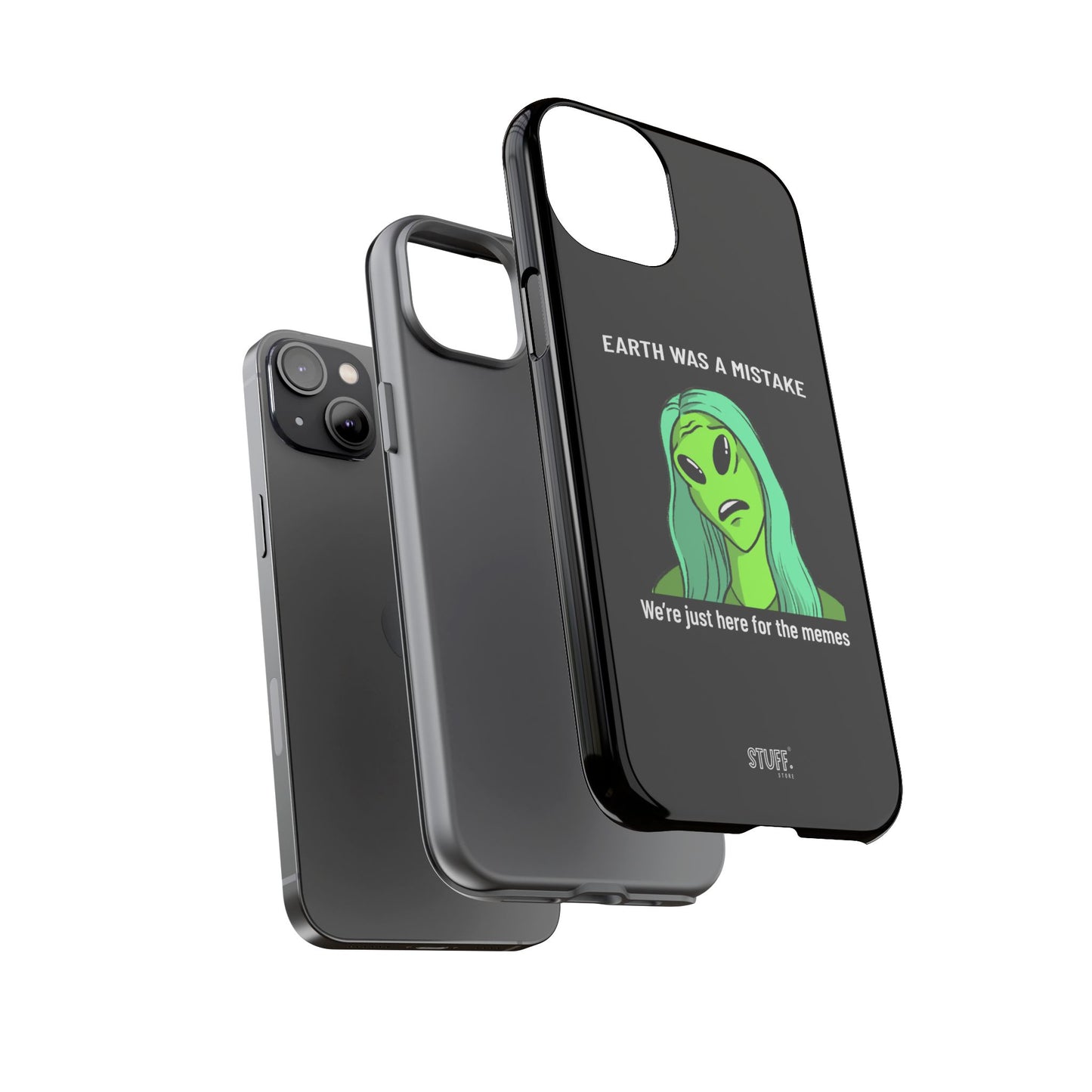Meme Liking Alien Case | Coque résistante double protection pour les amateurs de Pop Culture
