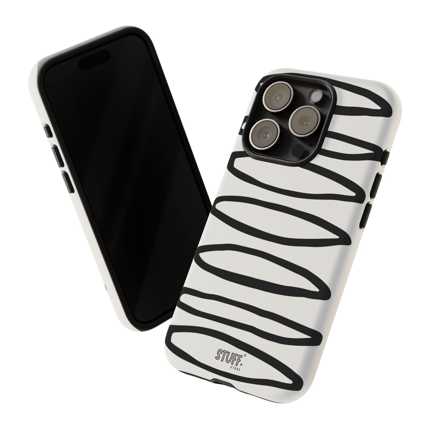 Loopy Case | Coque résistante double protection - Motif cercles abstraits