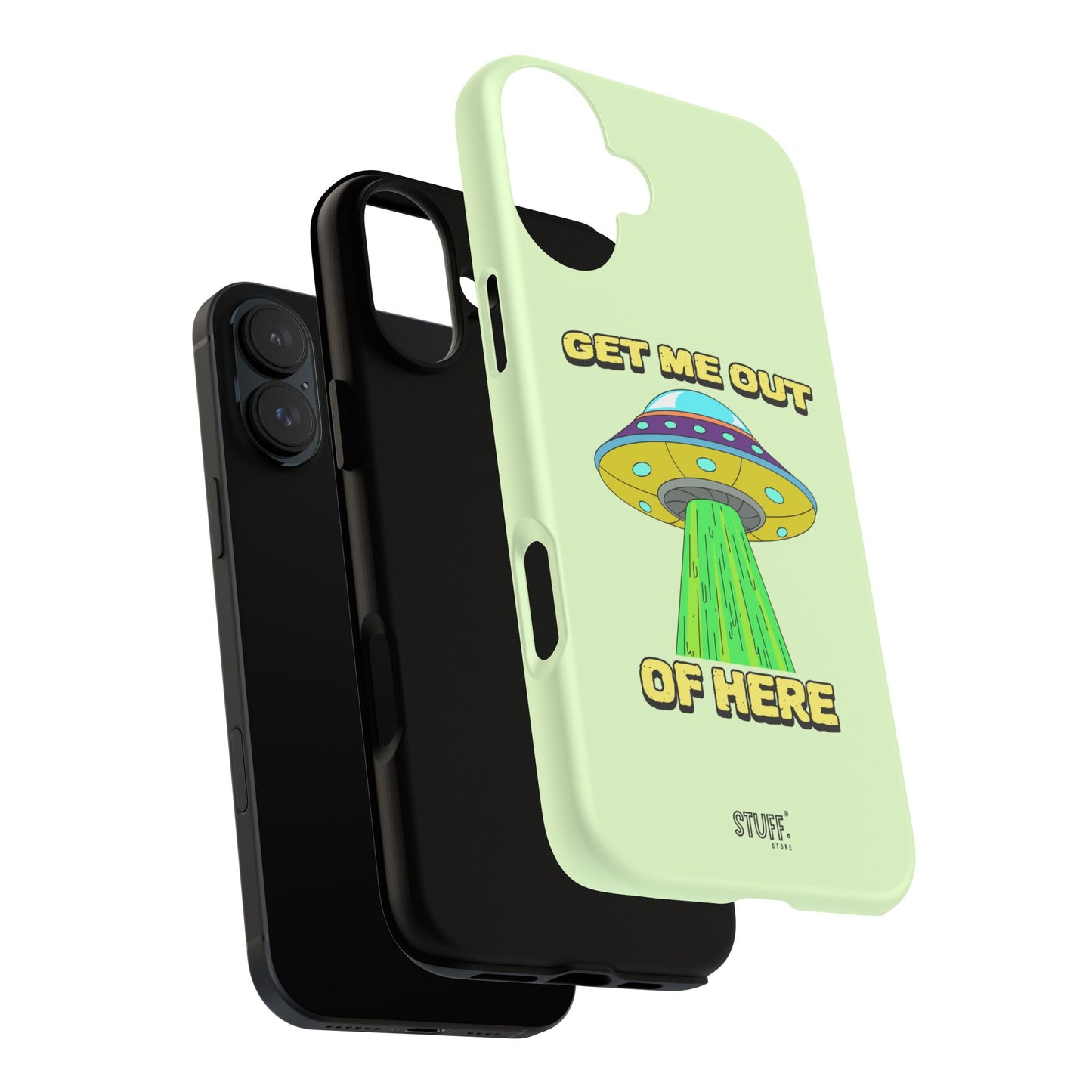 Get Me Out of Here | Coque résistante anti-choc — Vert Menthe