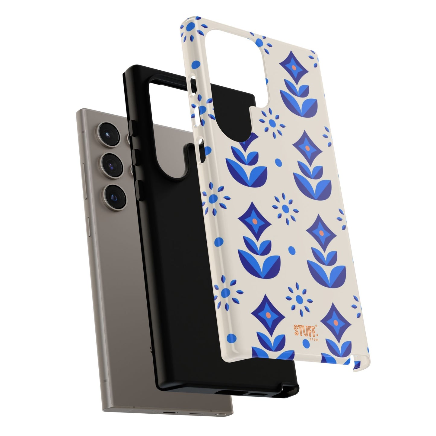 Floral Case | Coque résistante double protection avec Design Fleuri