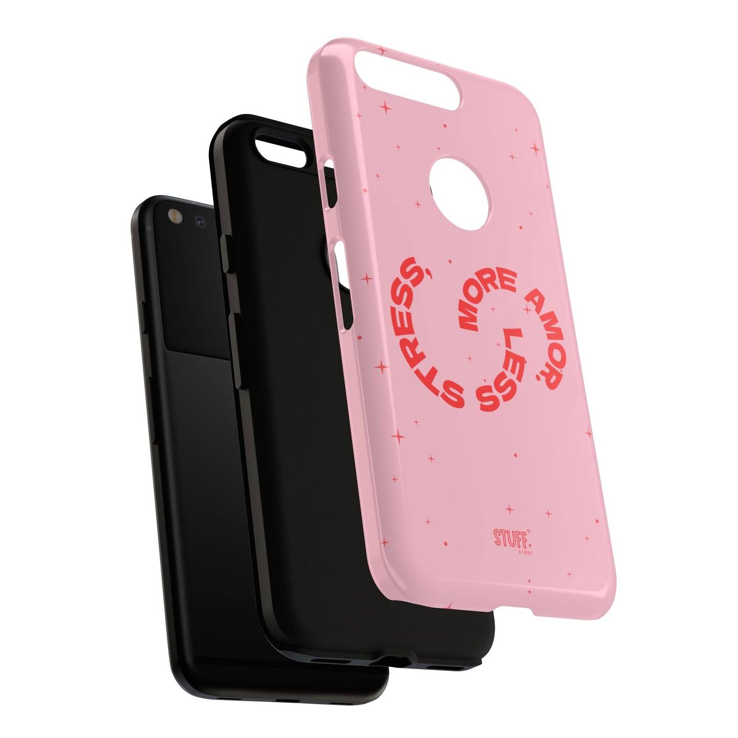 More Amor Case | Coque résistante double protection avec phrase Bienveillante
