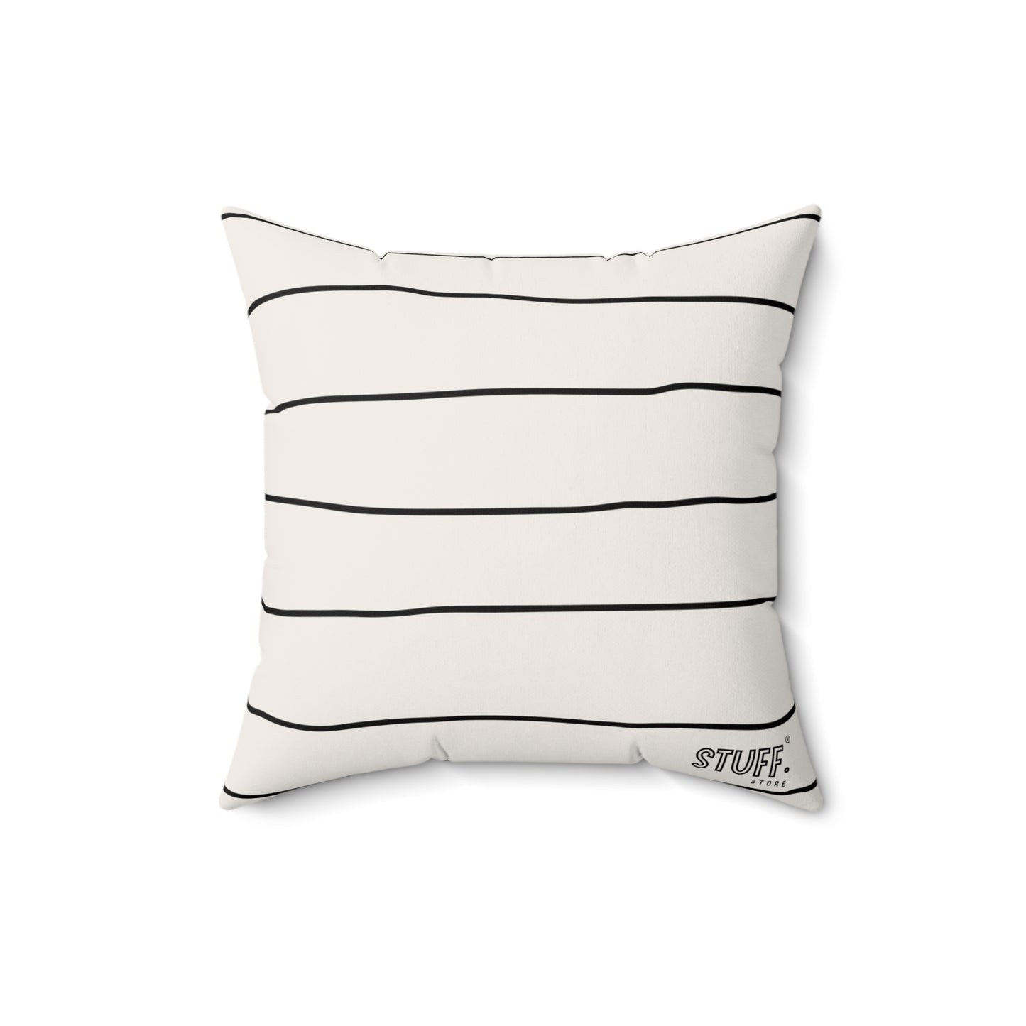 Coussin carré décoratif avec Design Ligné Minimaliste