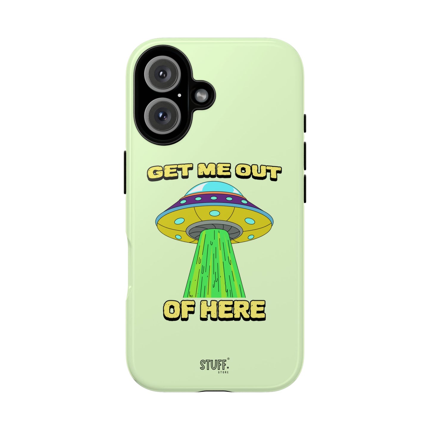 Get Me Out of Here | Coque résistante anti-choc — Vert Menthe