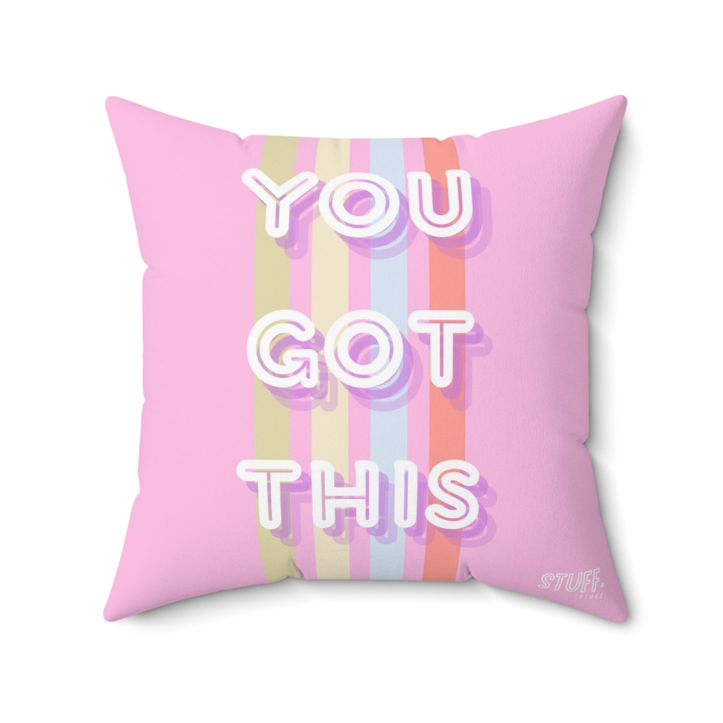 Coussin carré décoratif "You Got This"