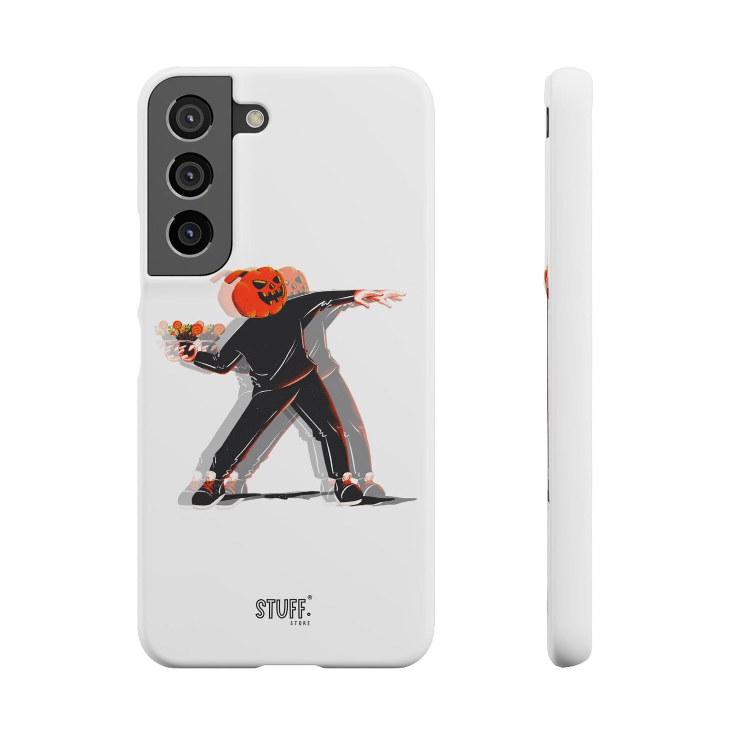 Pumpksy | Coque snap légère et résistante inspiration Banksy – Blanc