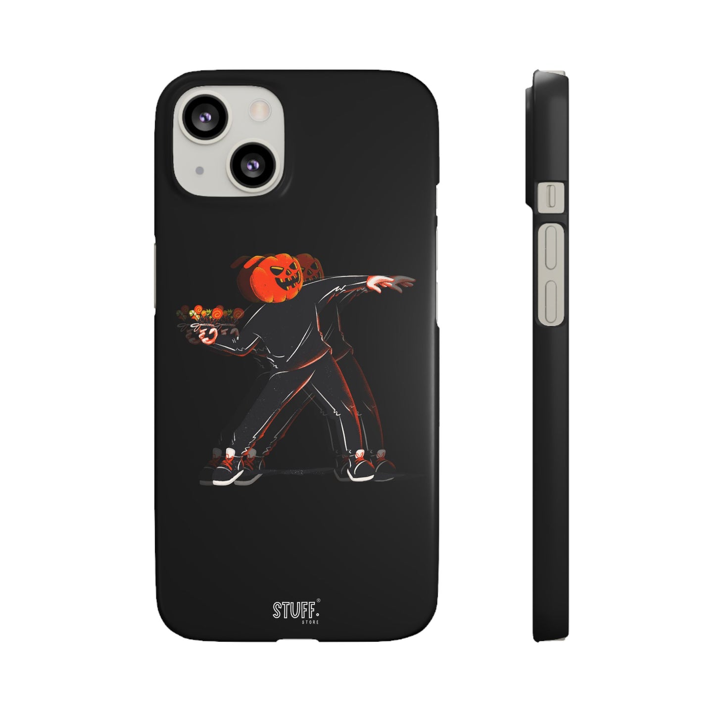 Pumpksy | Coque snap légère et résistante inspiration Banksy – Noir