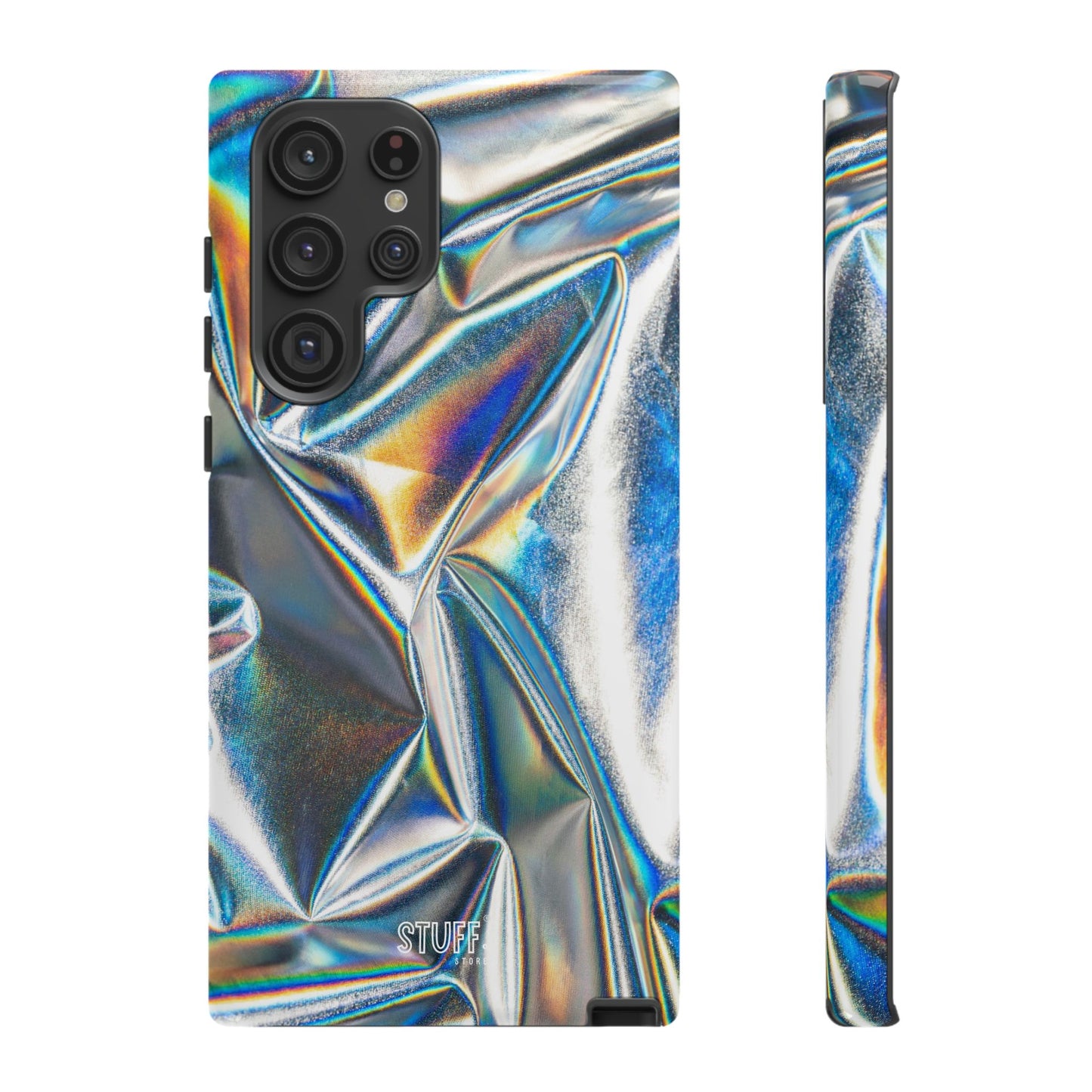 Metallic Case | Coque résistante double protection anti-choc - Effet Métallique