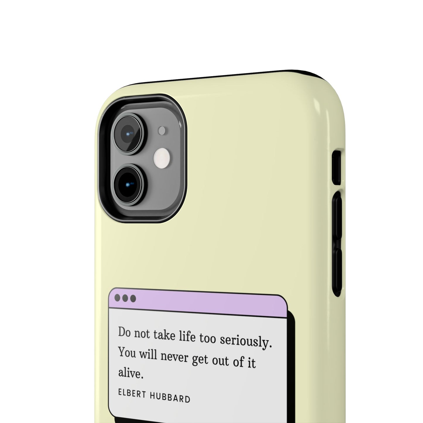 Window Case | Coque résistante à double protection avec citation – Design minimal & message puissant