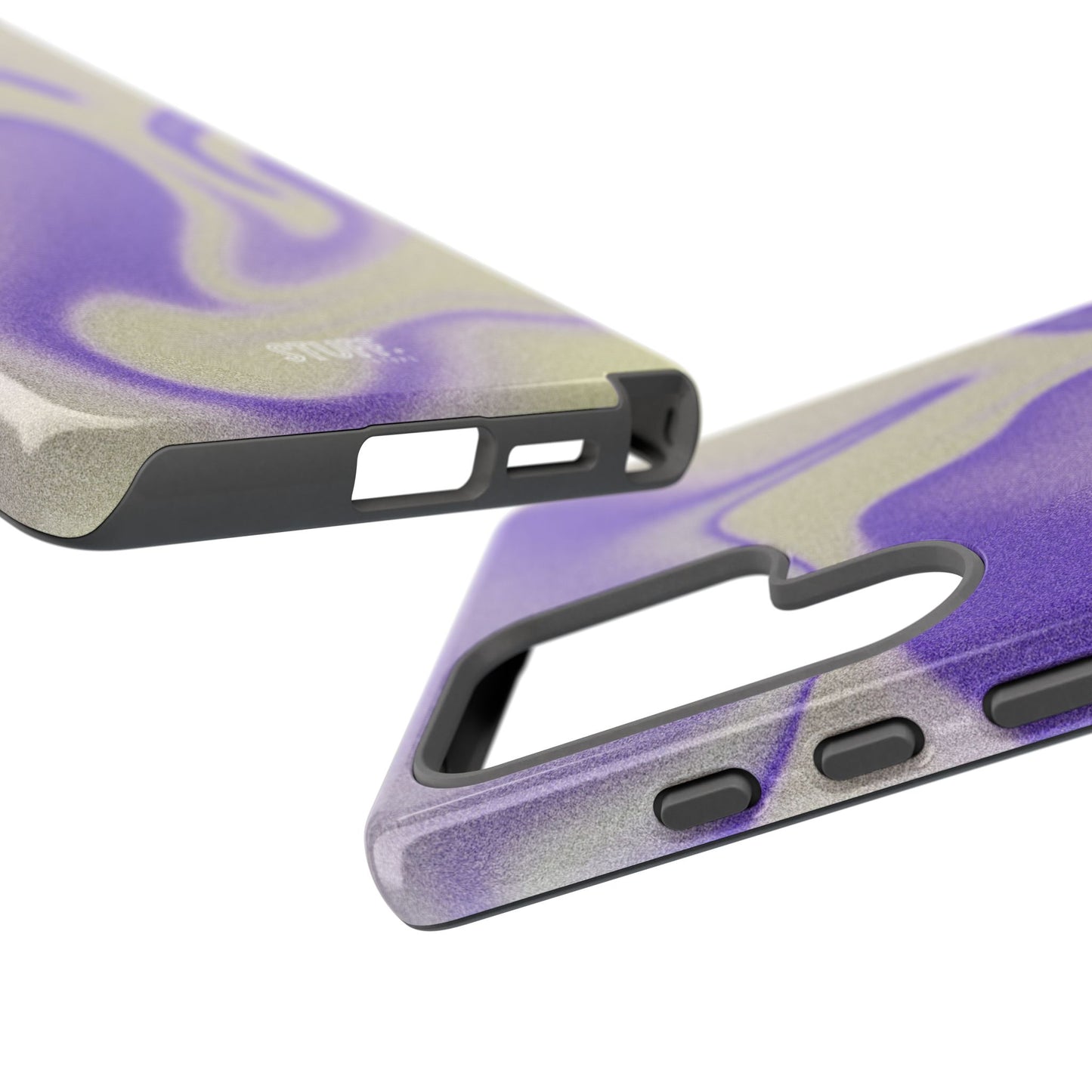 Swirly Case | Coque résistante double protection - Motif vague pourpre