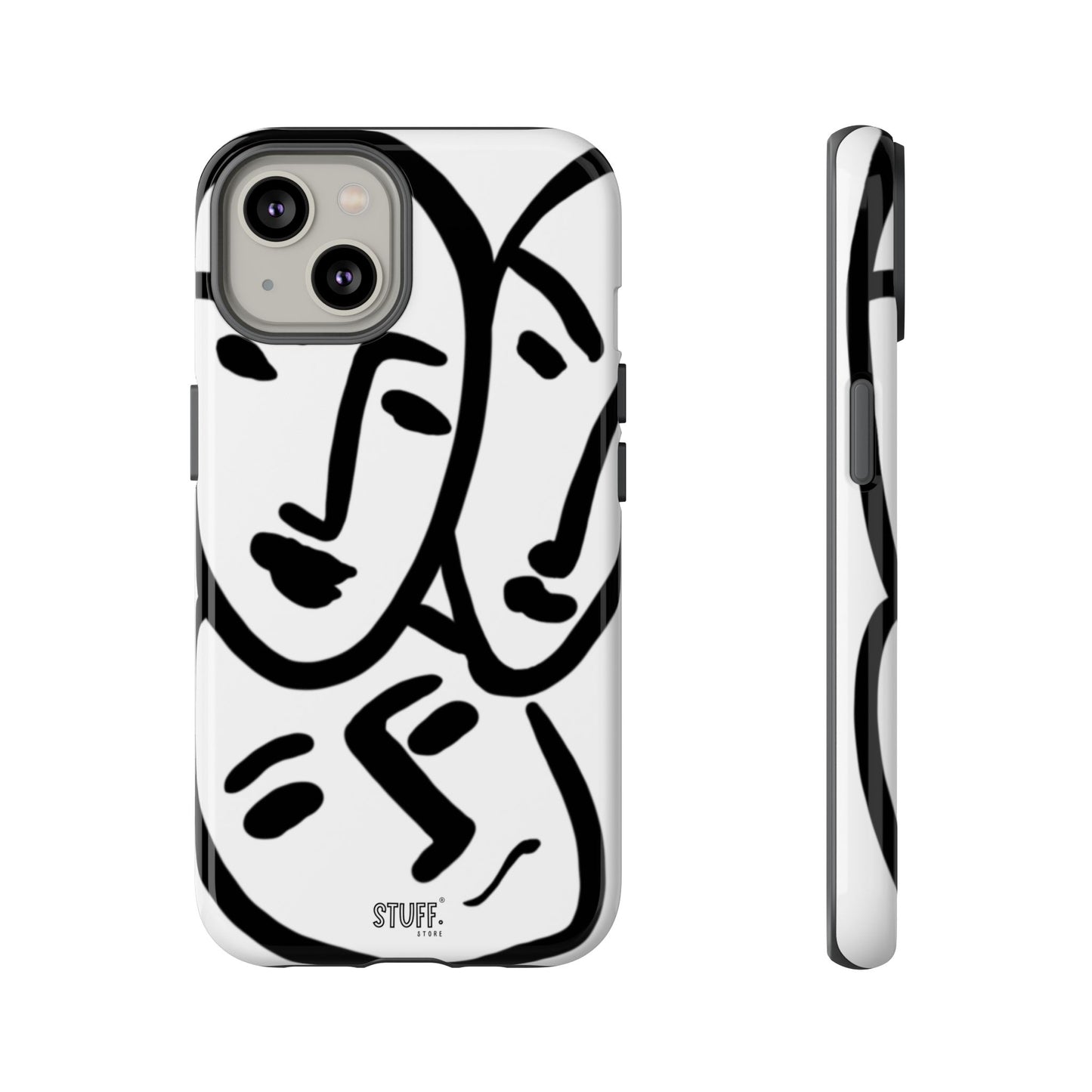 Les Trois Visages | Coque résistante double protection — inspiration Matisse