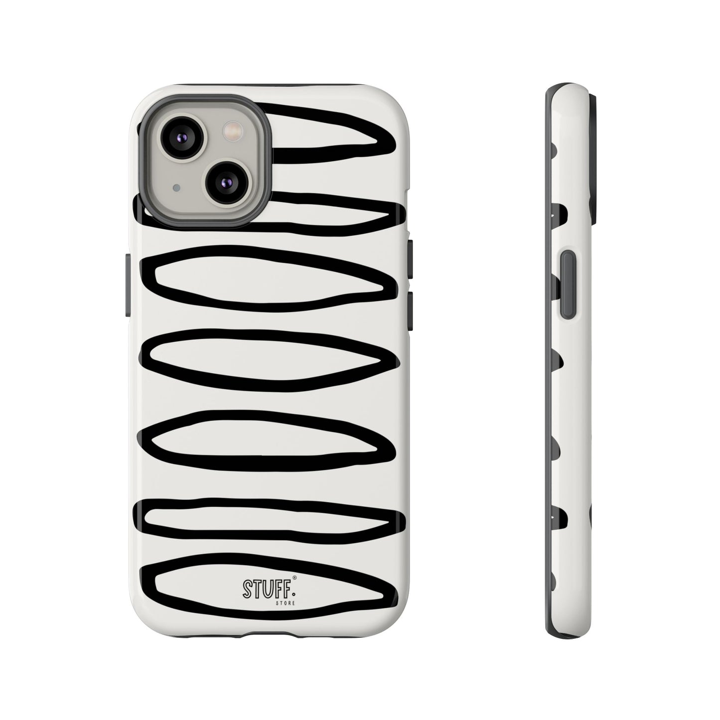 Loopy Case | Coque résistante double protection - Motif cercles abstraits